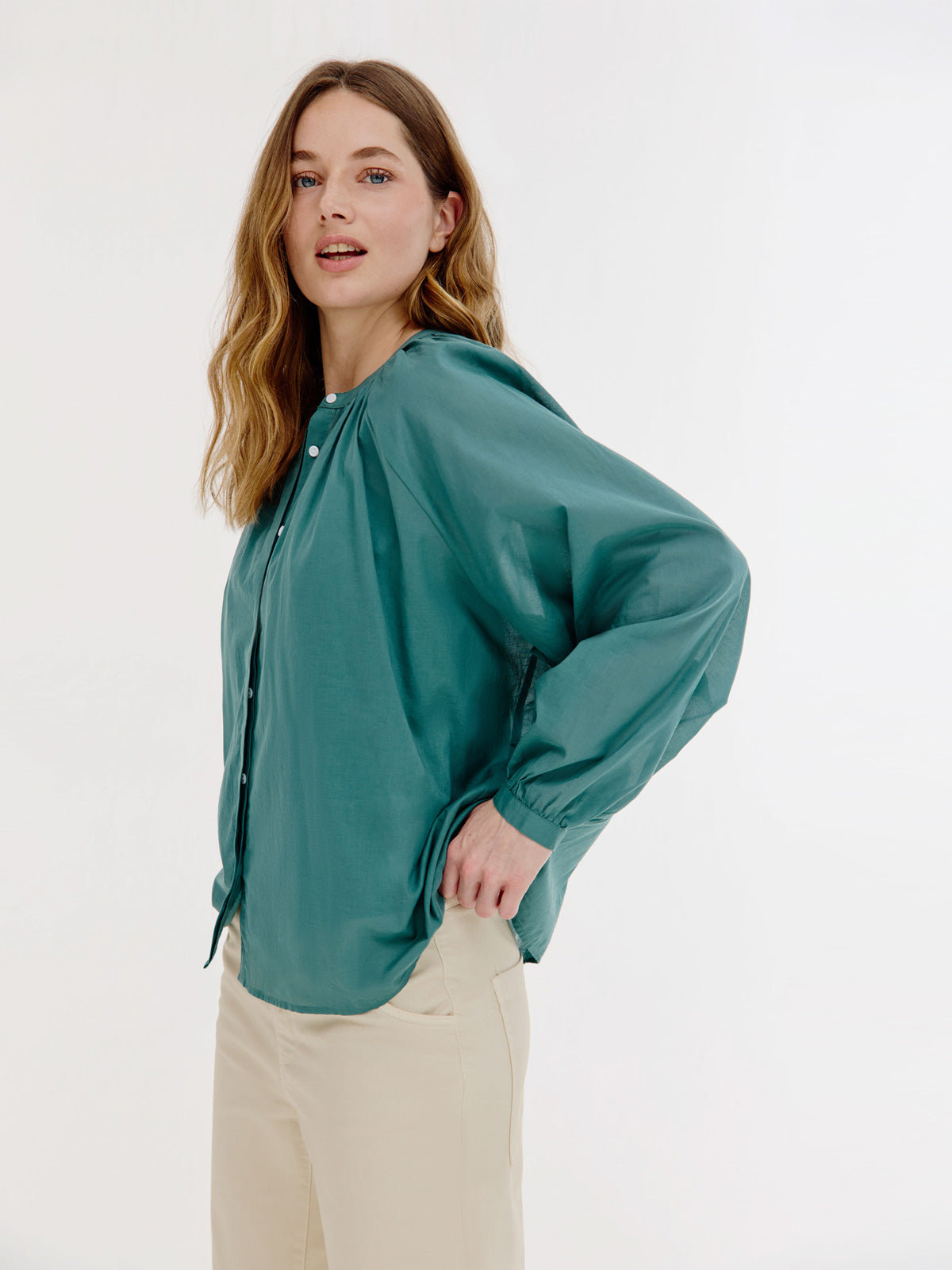 Brooklynn Blouse | Dark Green