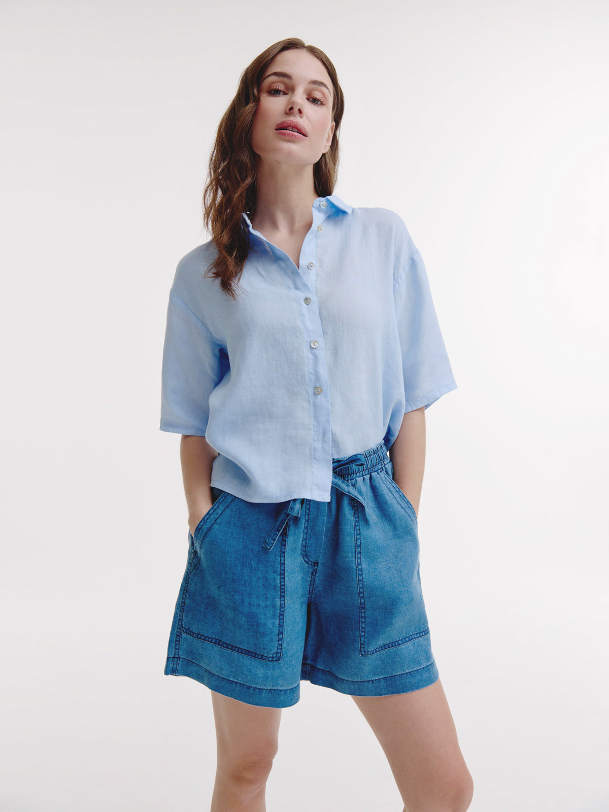 Bertha Blouse | Light Blue