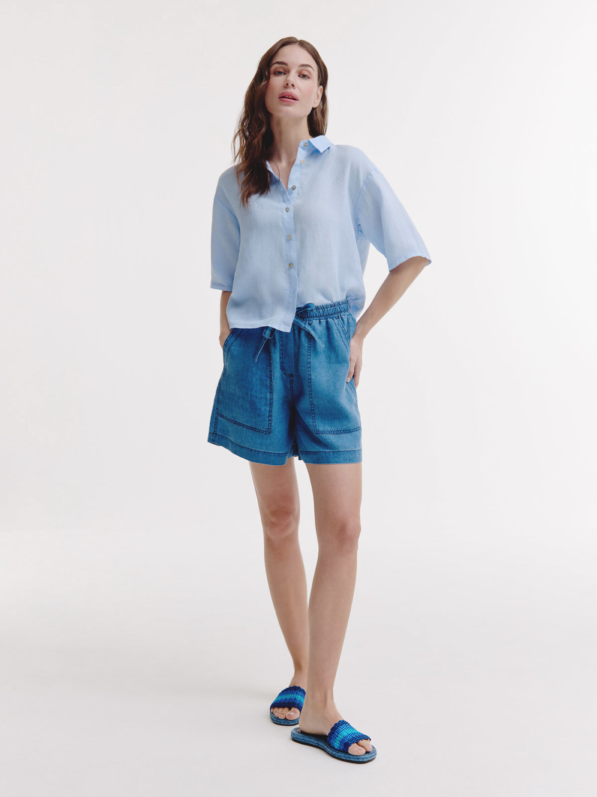 Bertha Blouse | Light Blue