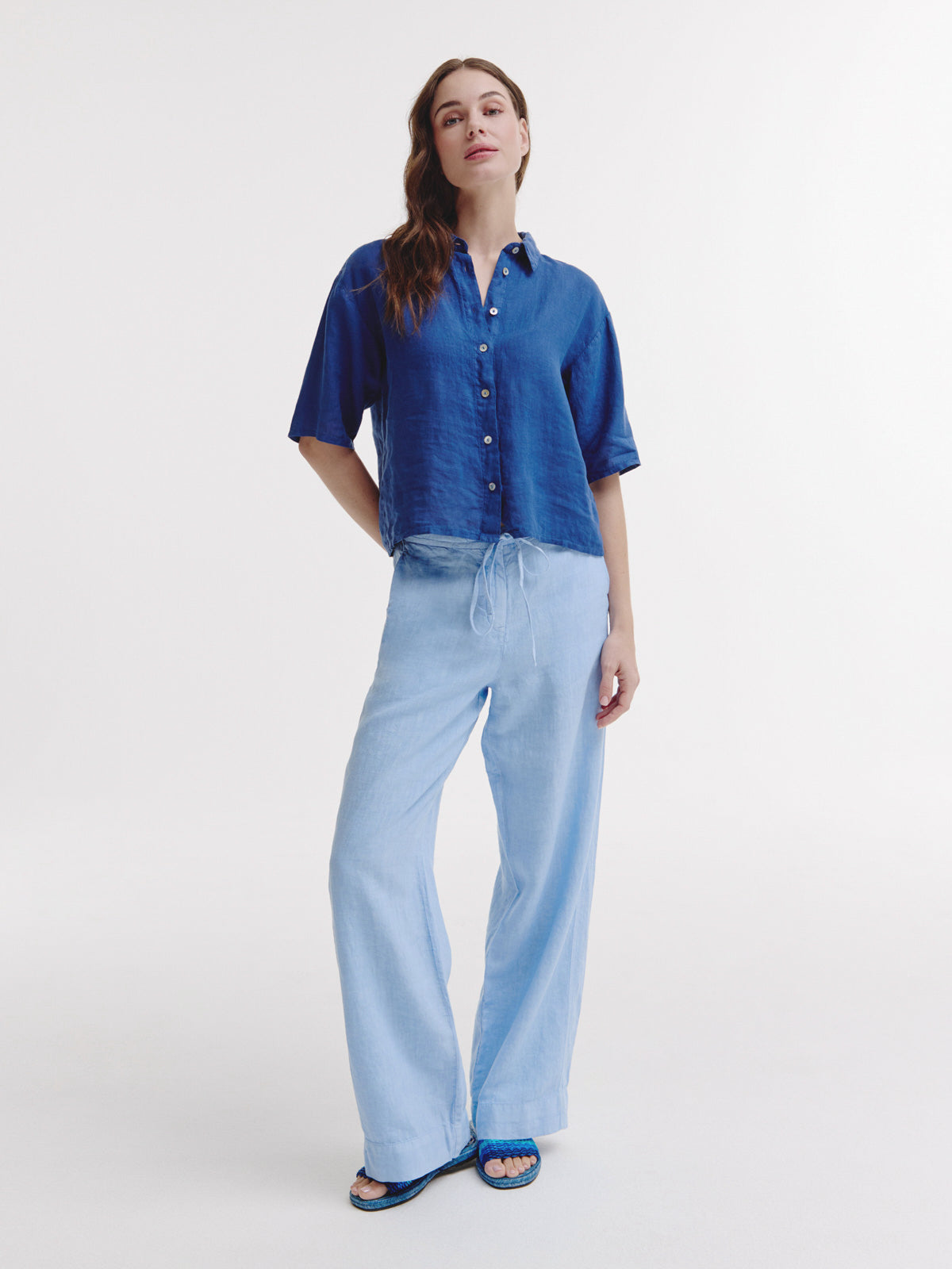 Bertha Blouse | Indigo