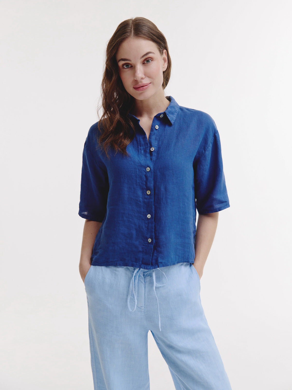 Bertha Blouse | Indigo