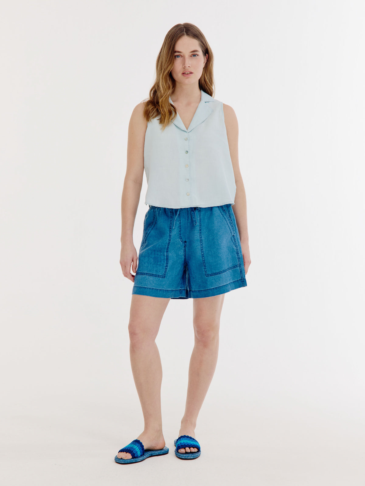 Bliss Gilet | Light Indigo