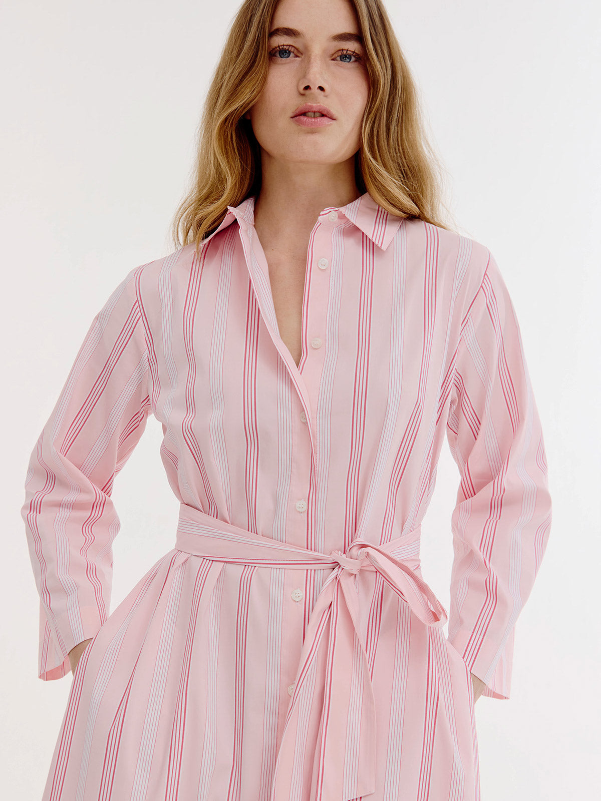 Boudewijn Dress | Light Pink stripe