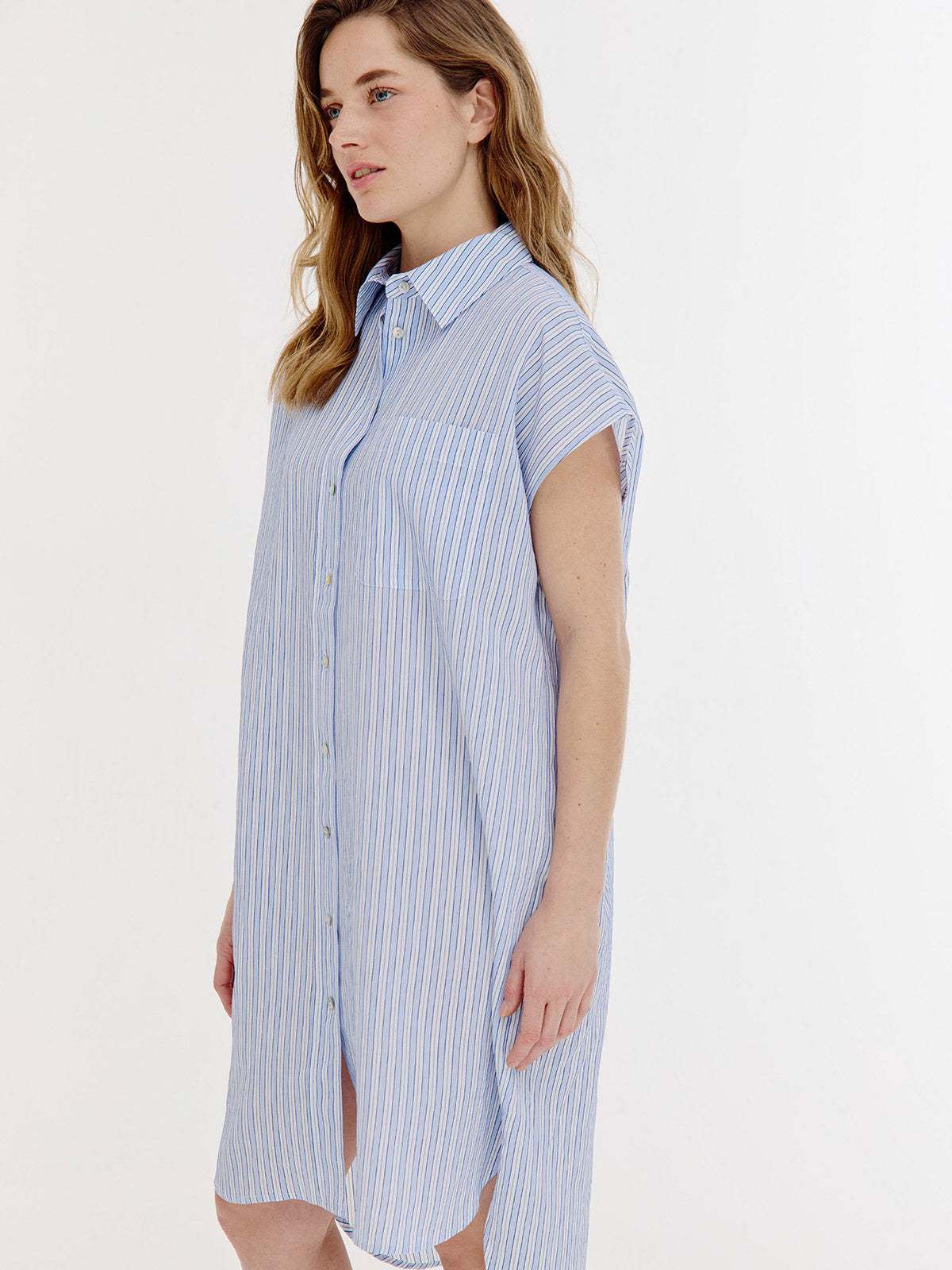 Bree Dress | Light Blue stripe