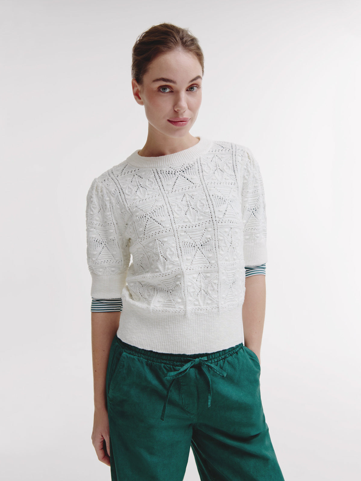 Dieuwertje Sweater | White