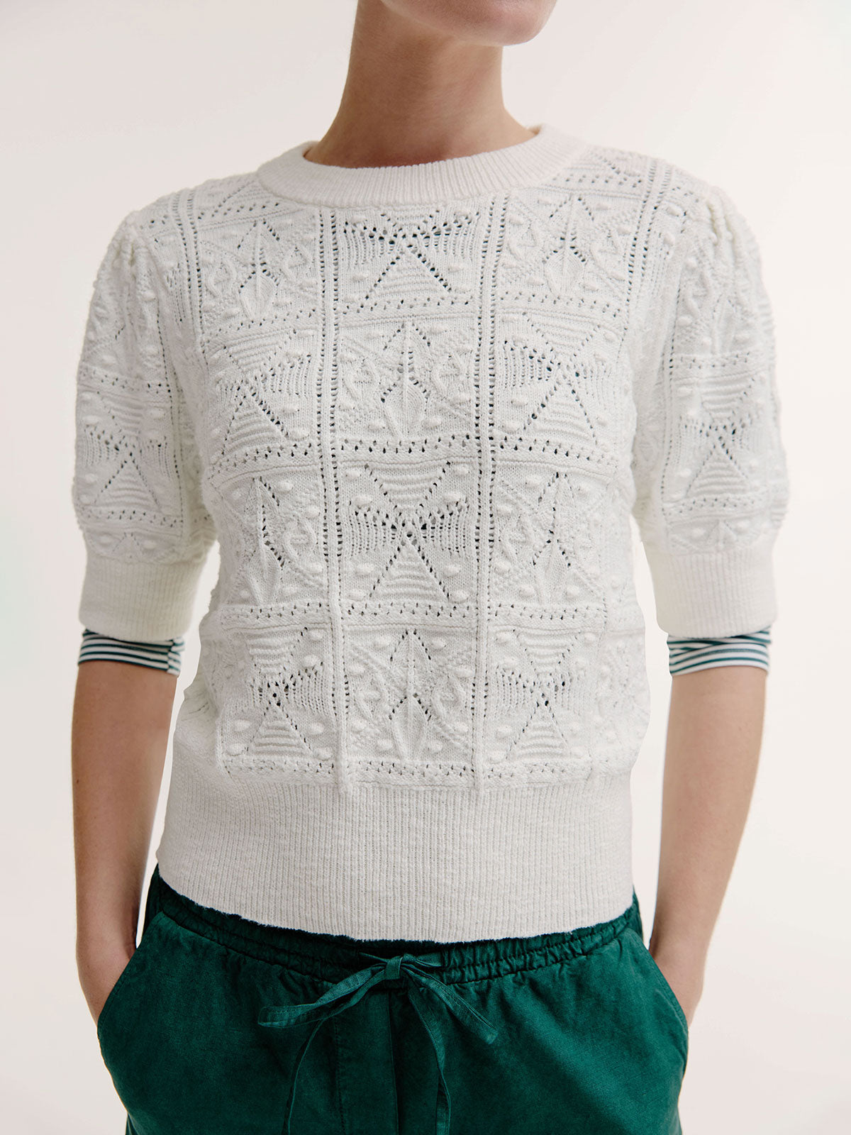 Dieuwertje Sweater | White