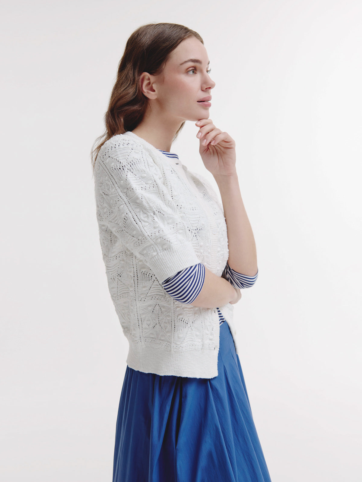 Beau Cardigan | White