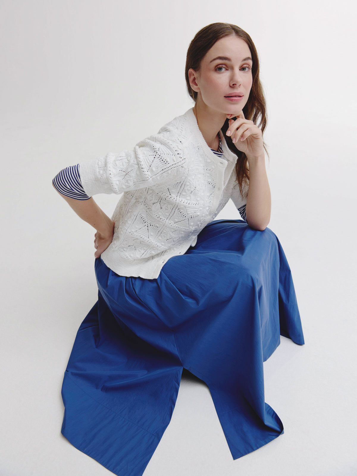 Beau Cardigan | White