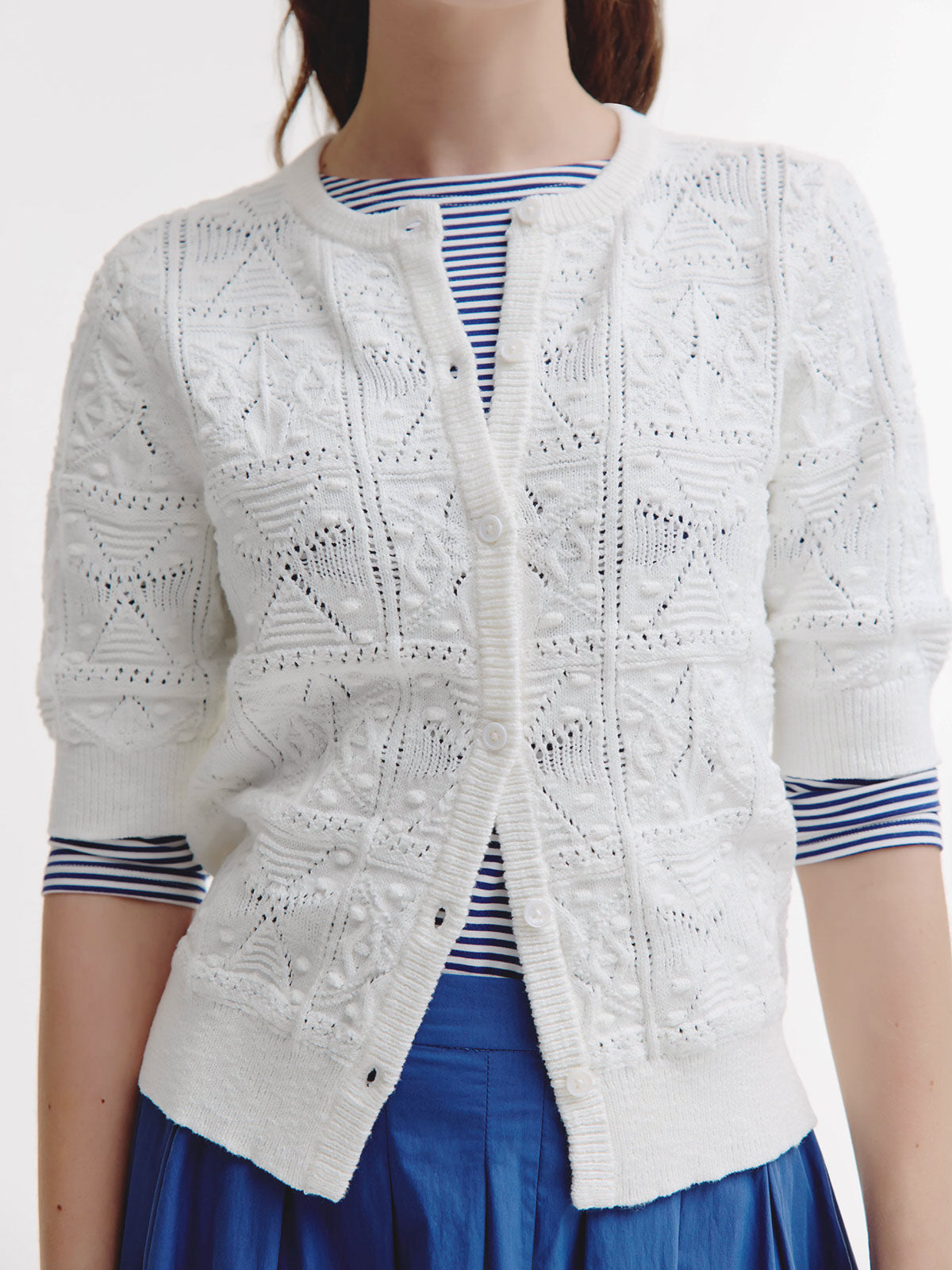 Beau Cardigan | White