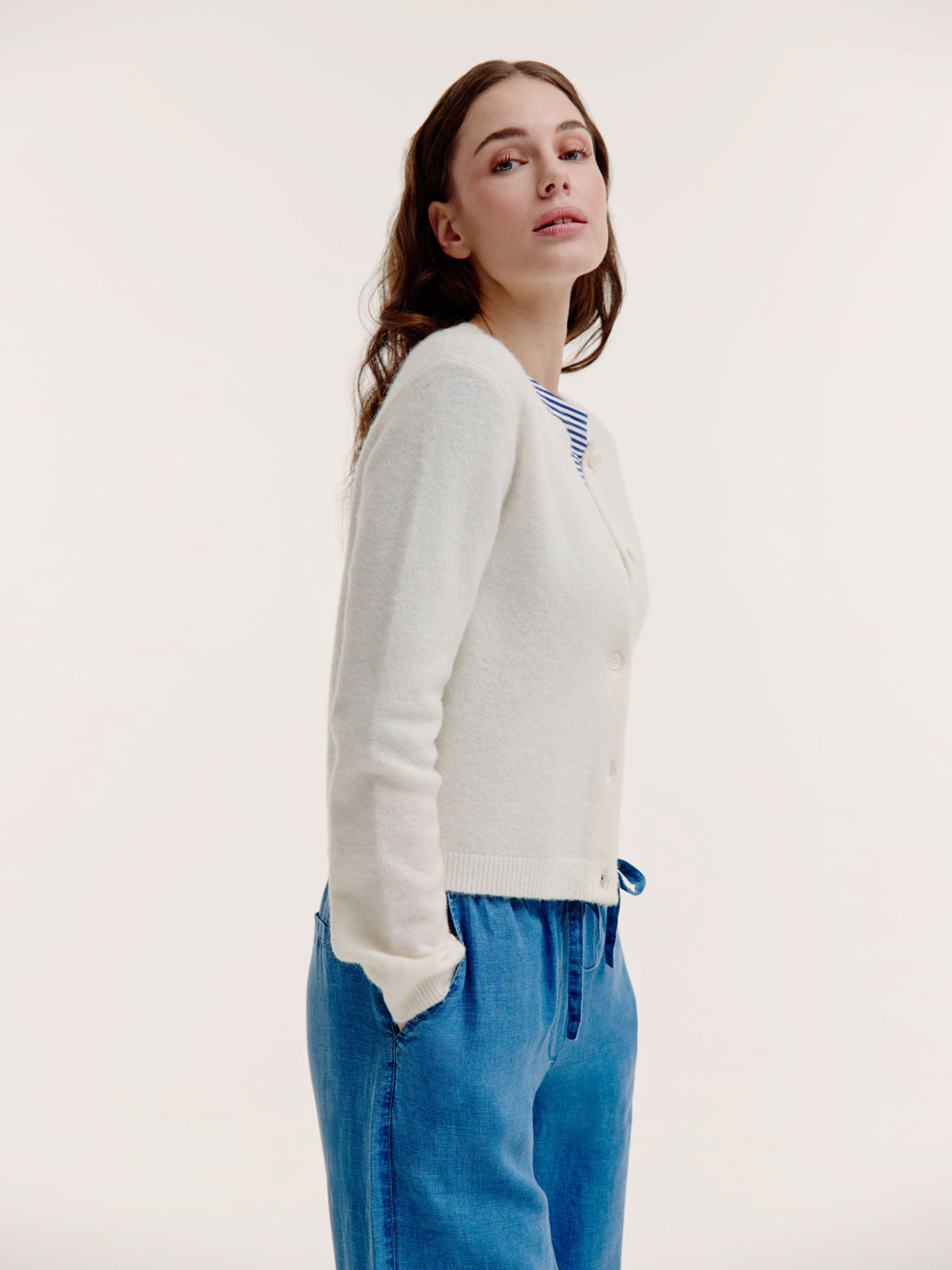 Braxton Cardigan | Ecru