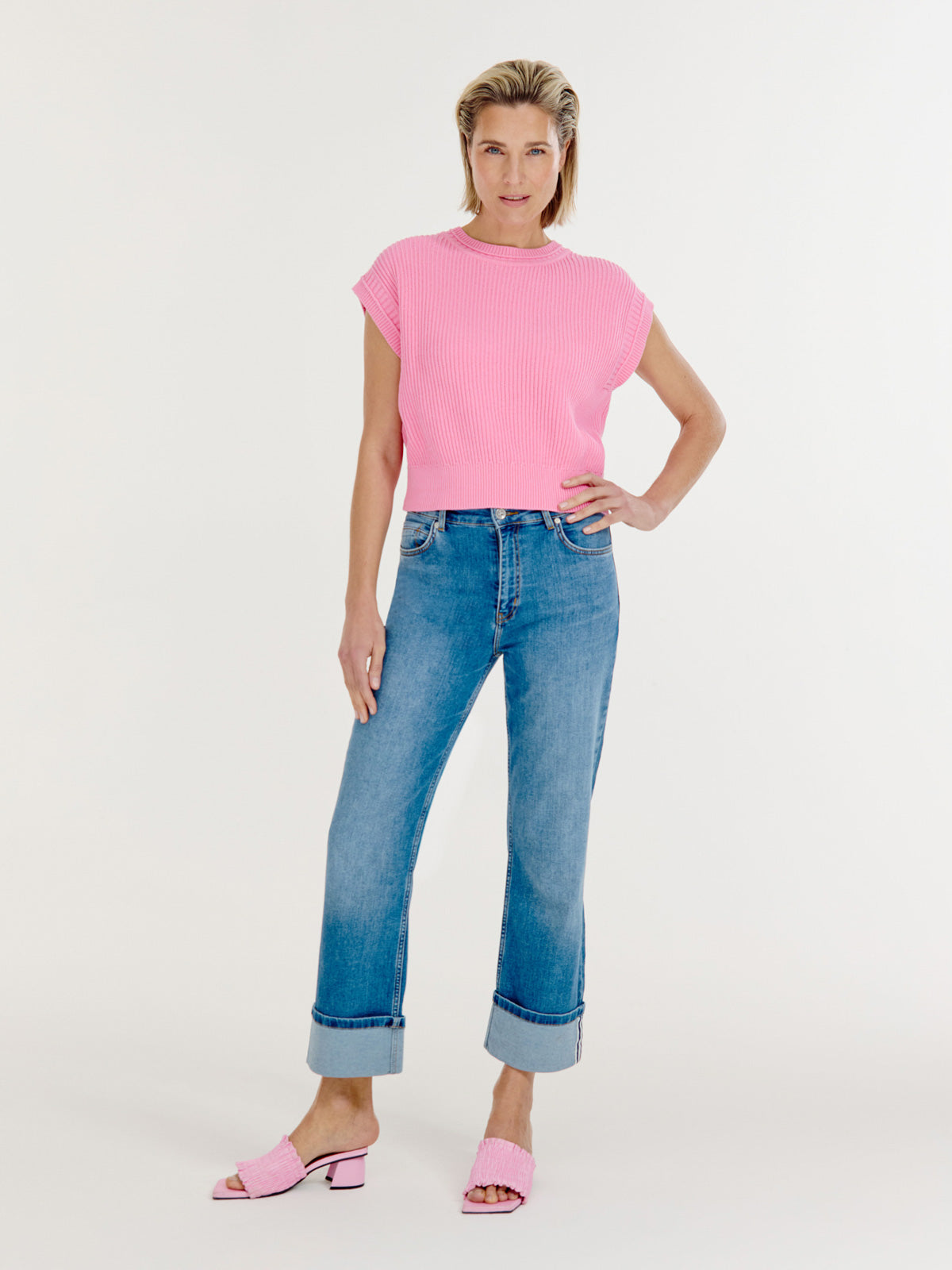 Bailee Sweater | Bubblegum