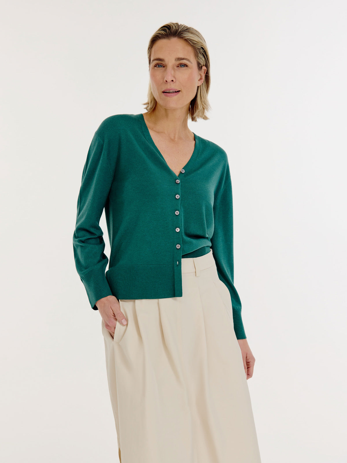 Berco Cardigan | Dark Green