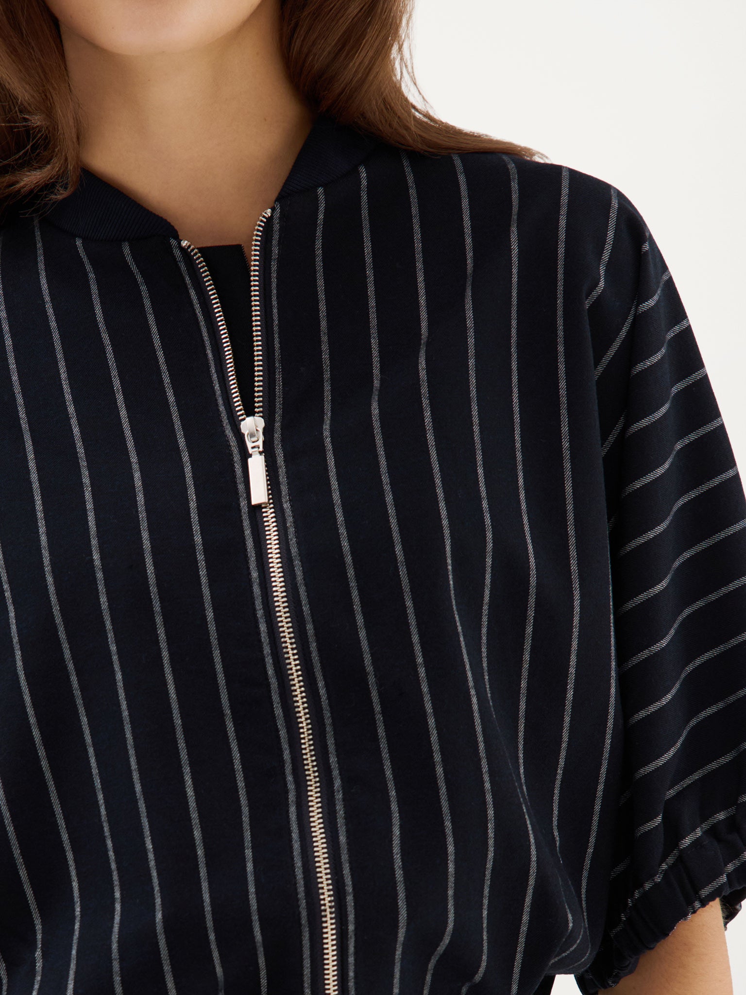 Benedict Jacket | Navy stripe