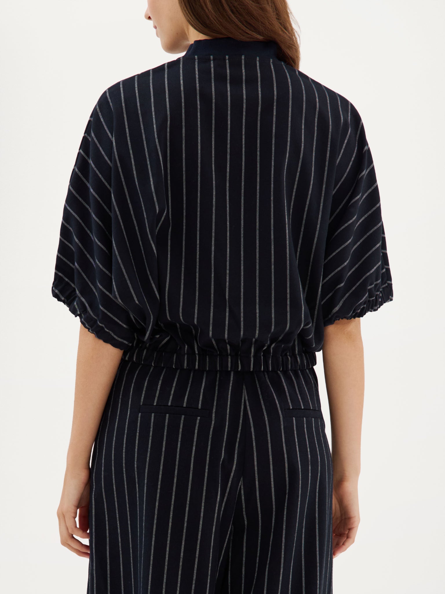 Benedict Jacket | Navy stripe