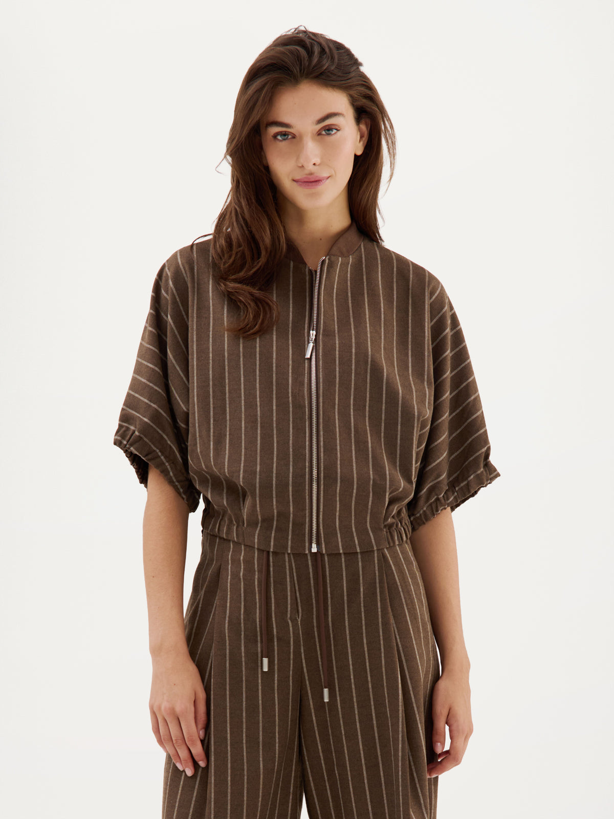 Benedict Jacket | Brown stripe