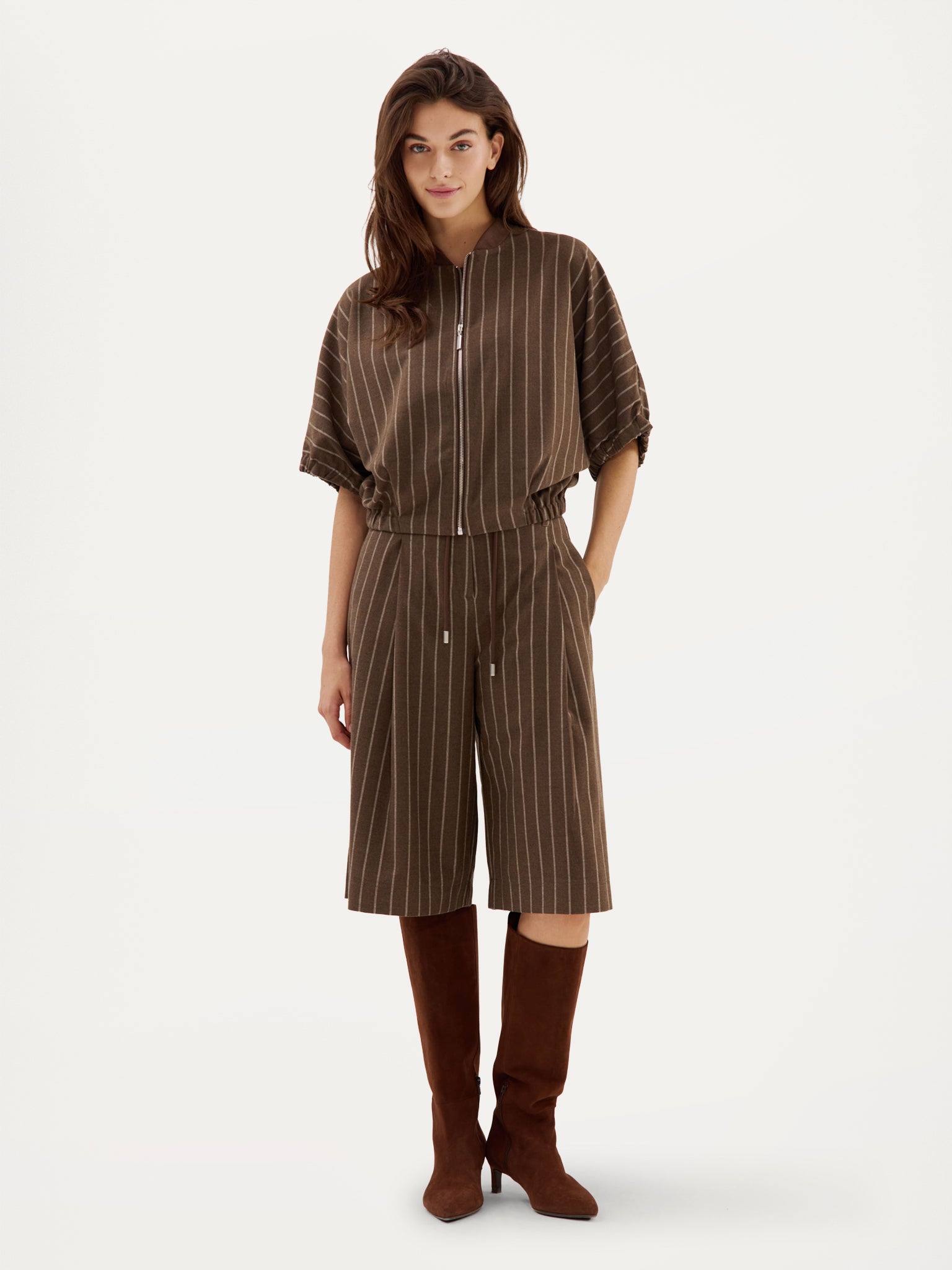 Benedict Jacket | Brown stripe