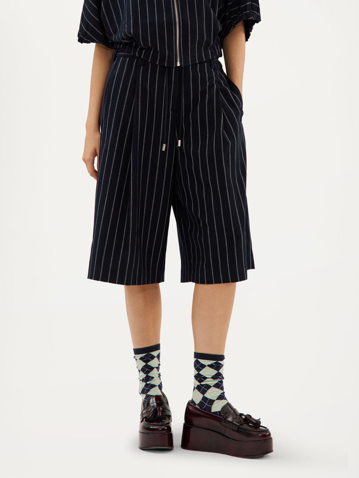Camden Pant | Navy stripe