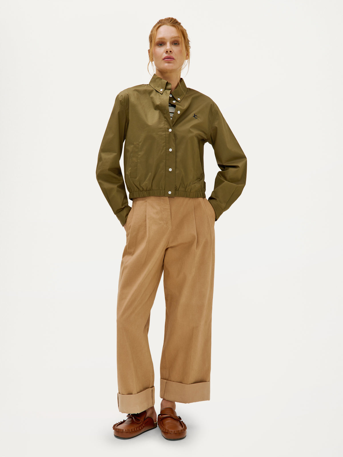 Chelsey Blouse | Moss Green