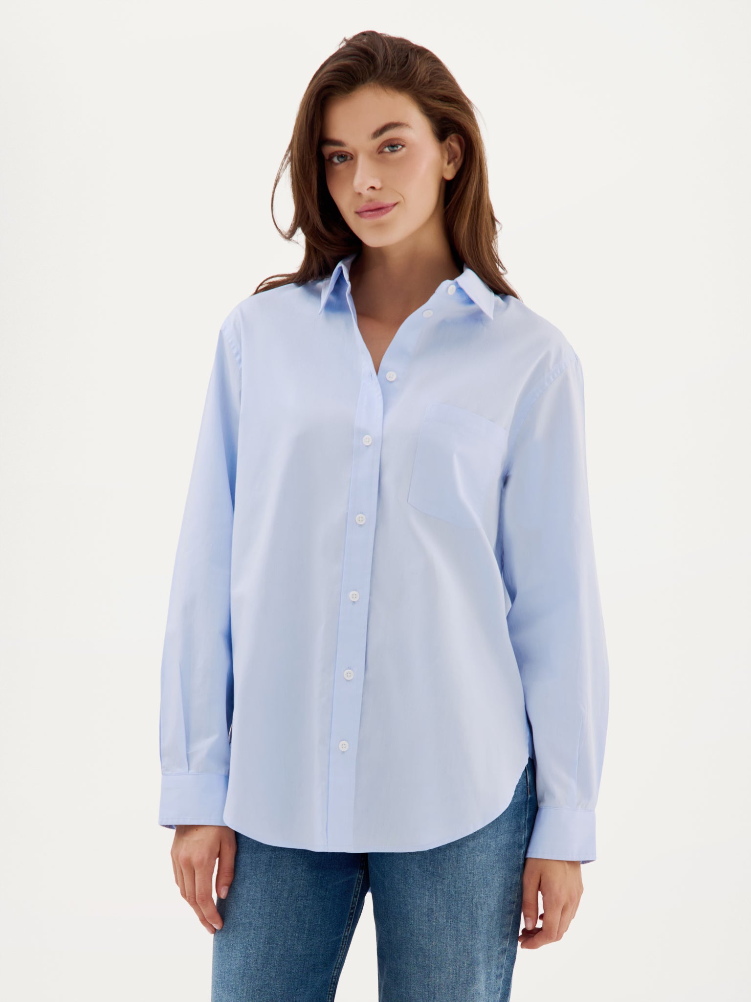Cass Blouse | Light Blue