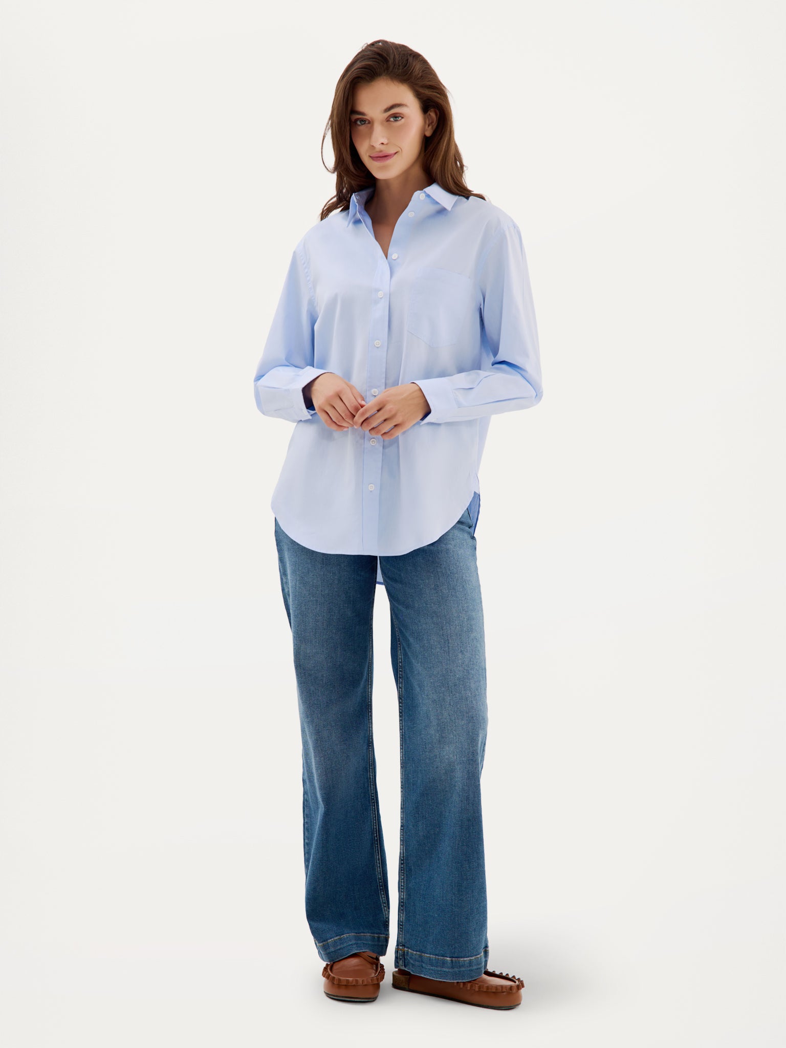 Cass Blouse | Light Blue