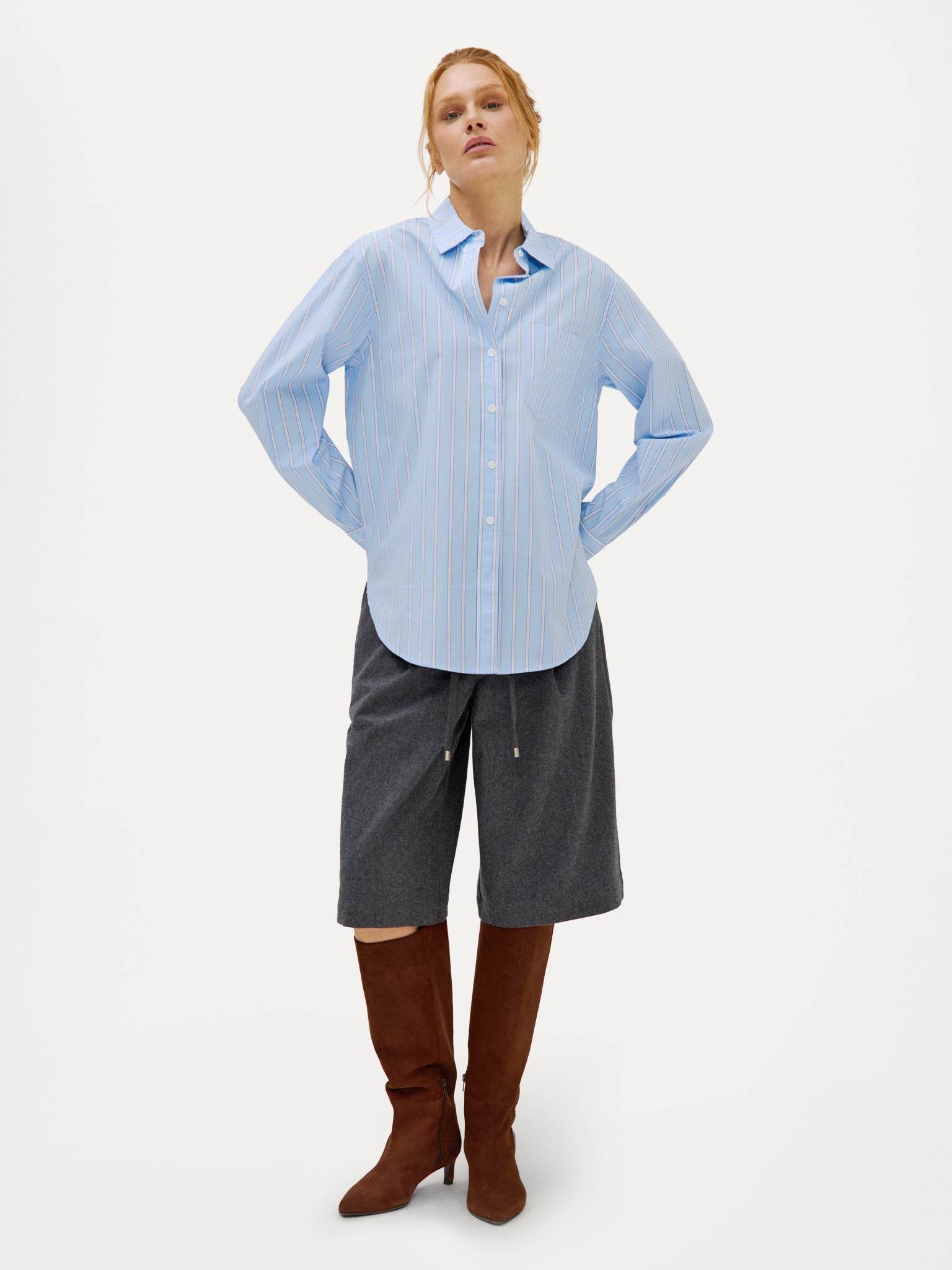 Cass Blouse | Light Blue
