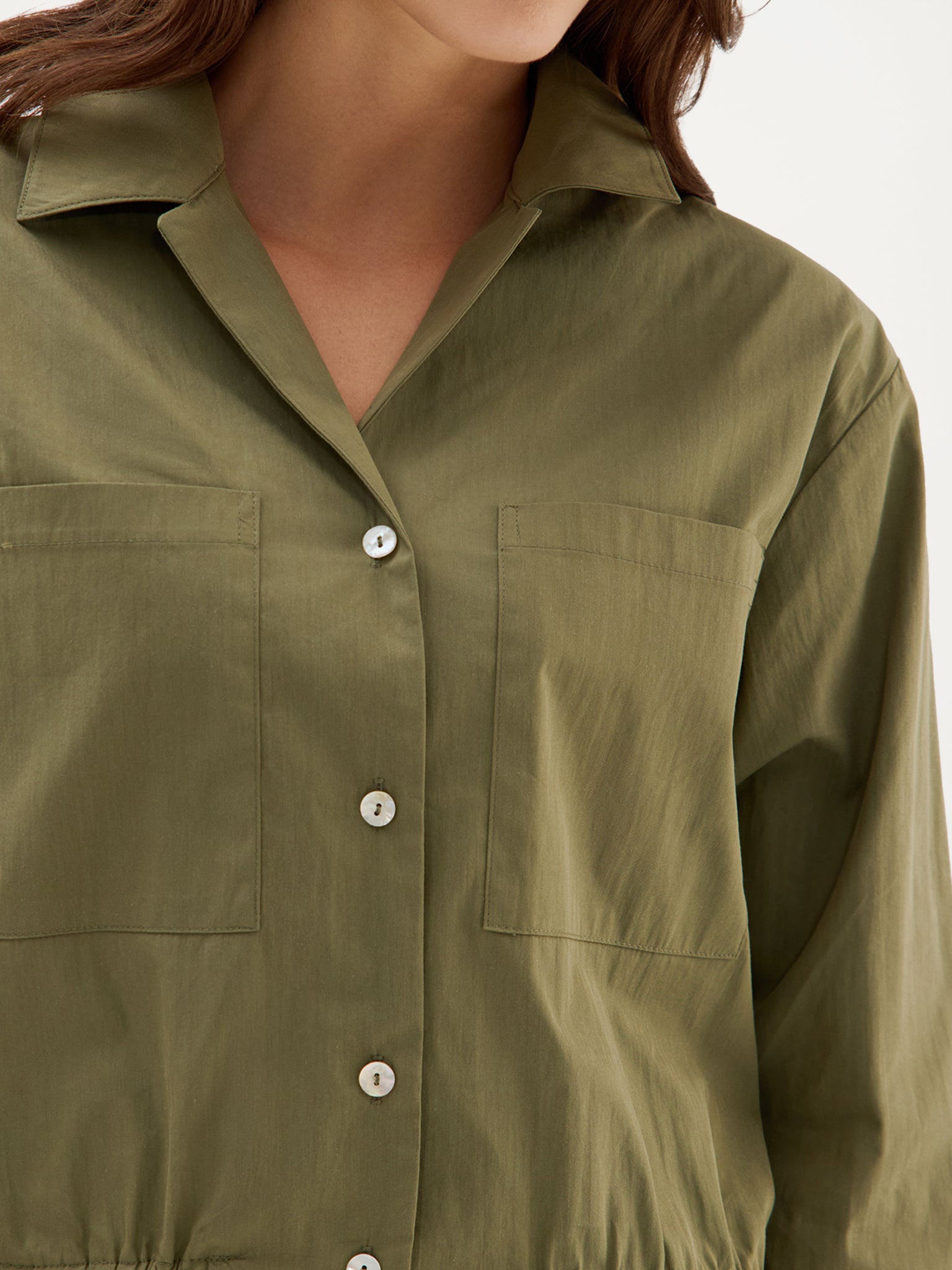 Castor Blouse | Moss Green