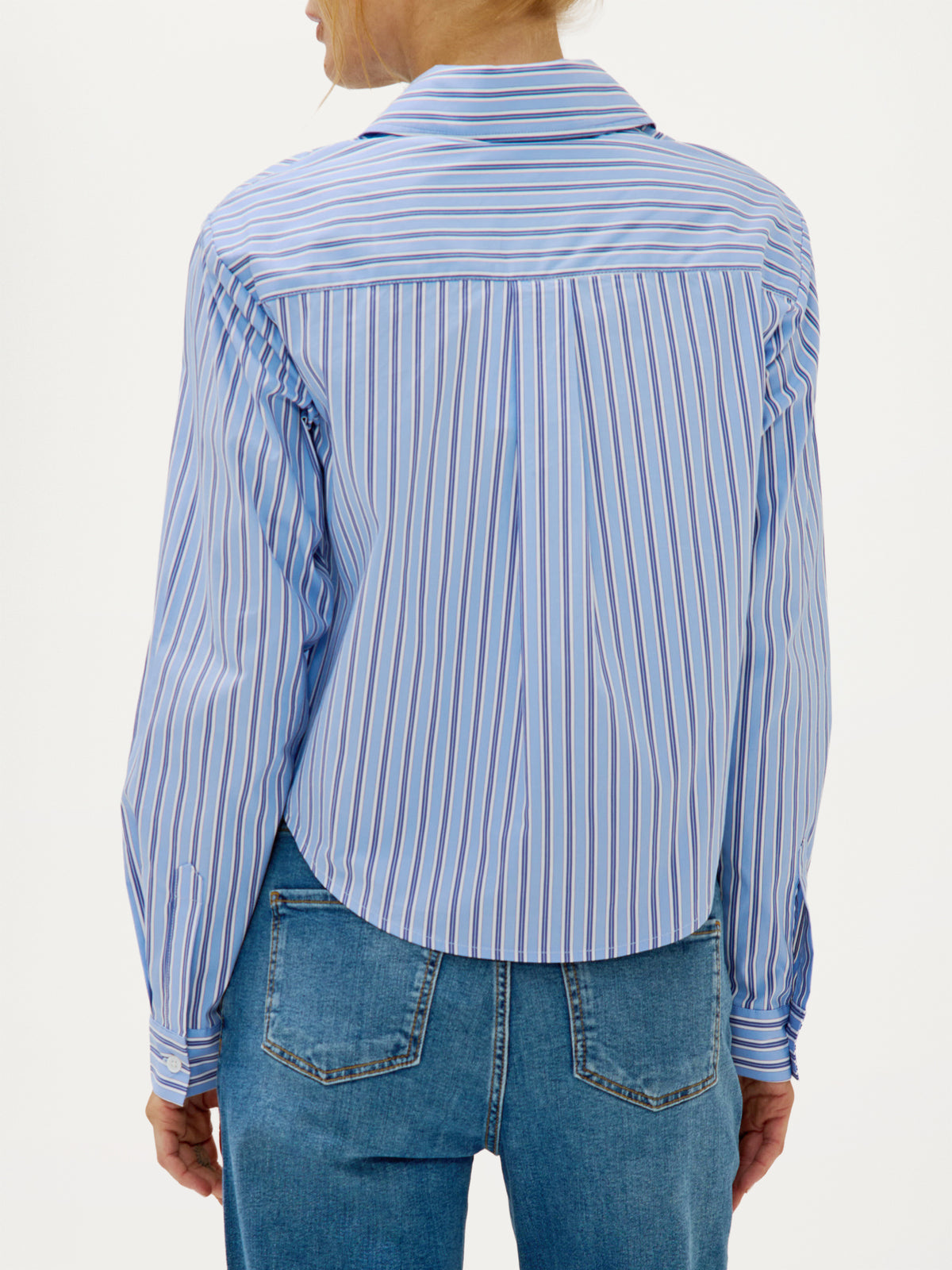 Bodine Blouse | Light Blue stripe