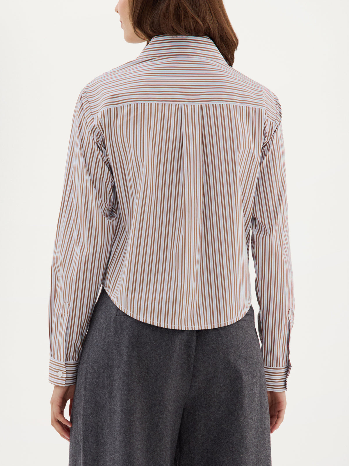 Bodine Blouse | Camel stripe