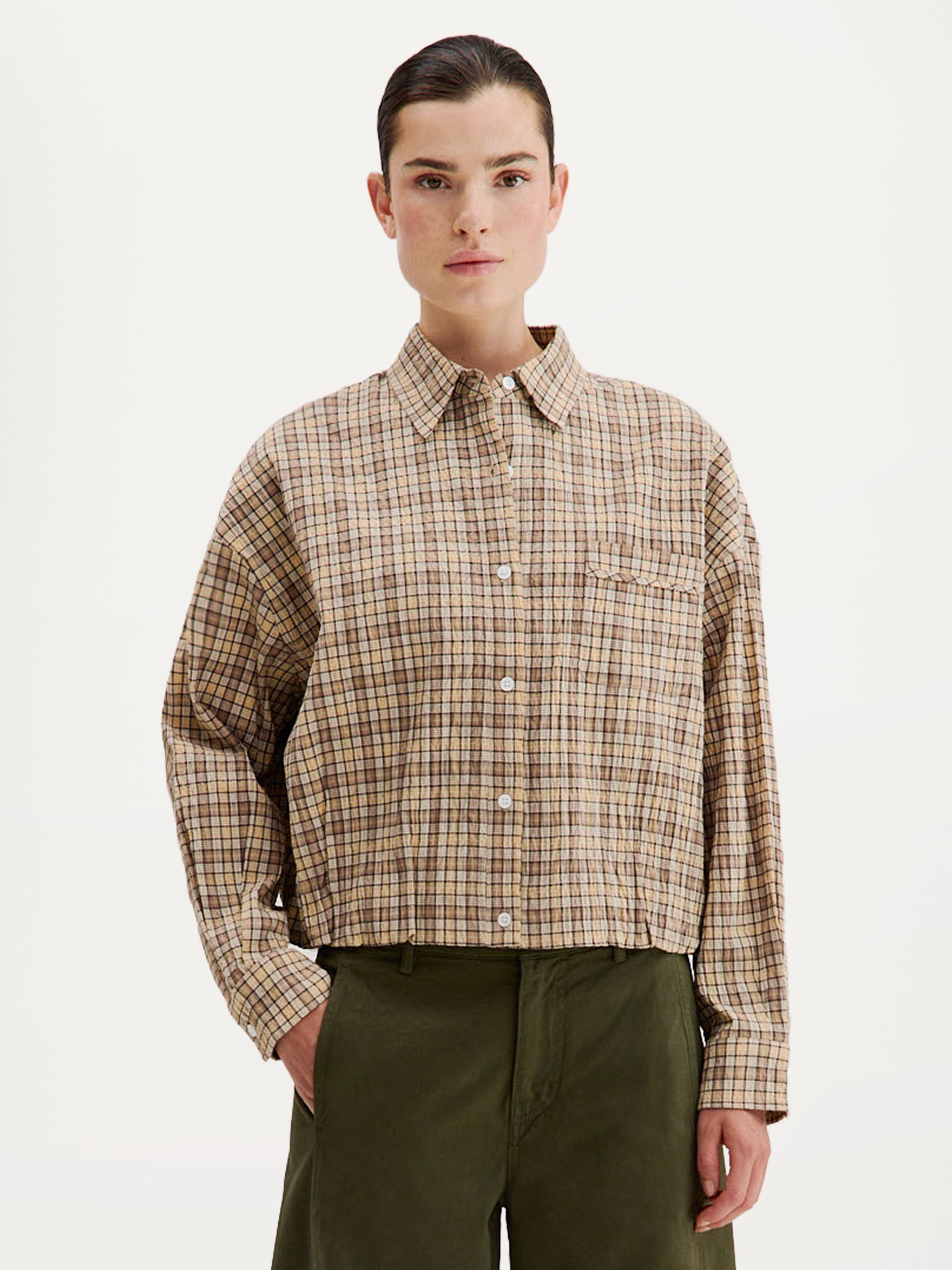 Bink Blouse | Camel check