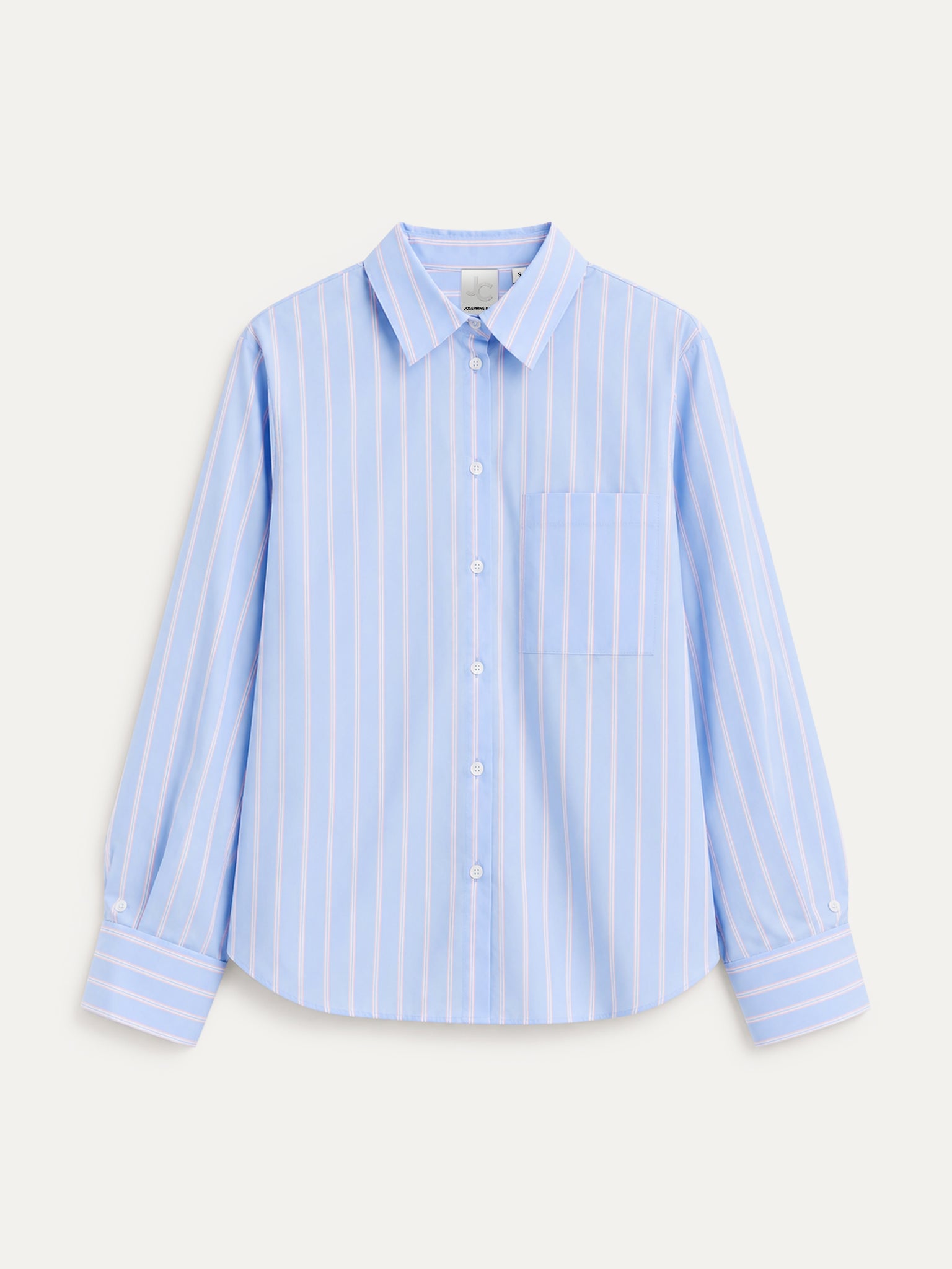 Leon Blouse | Light Blue stripe