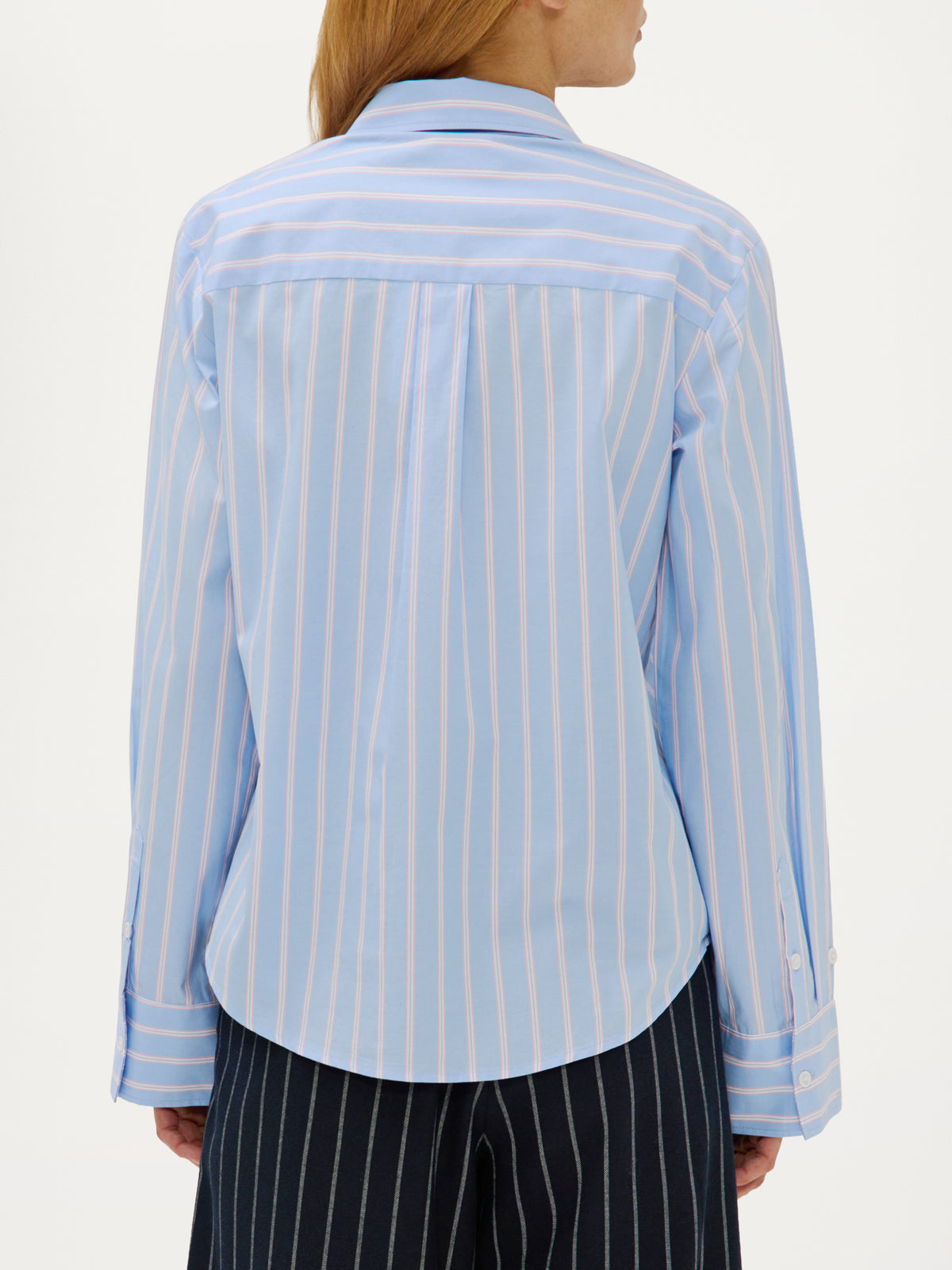 Leon Blouse | Light Blue stripe