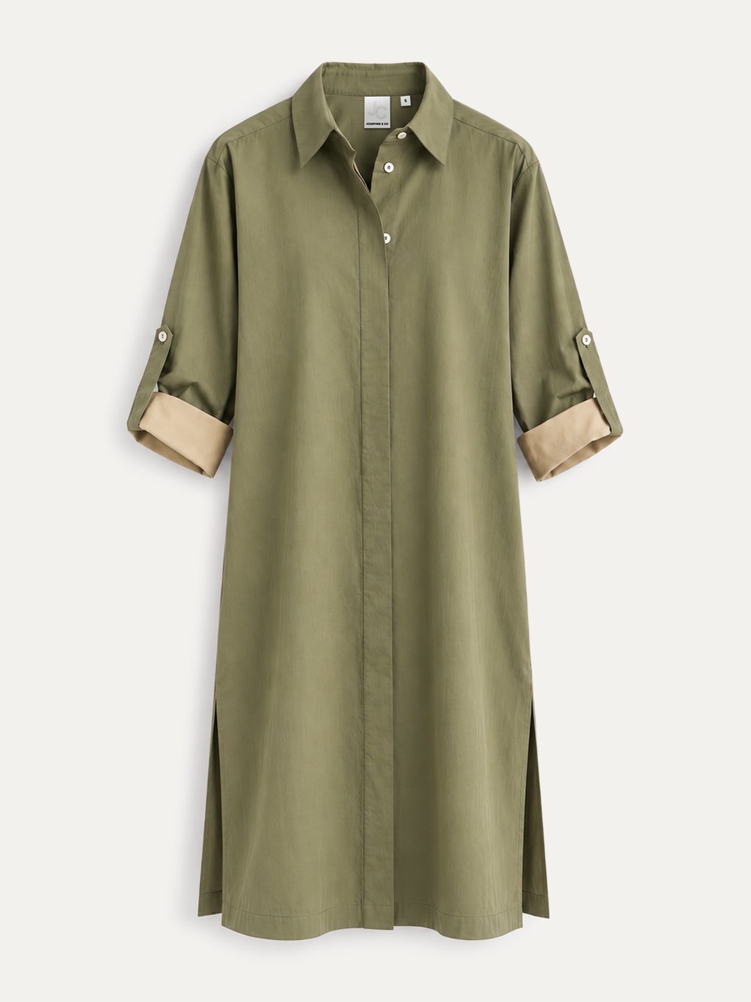 Caron Dress | Moss Green