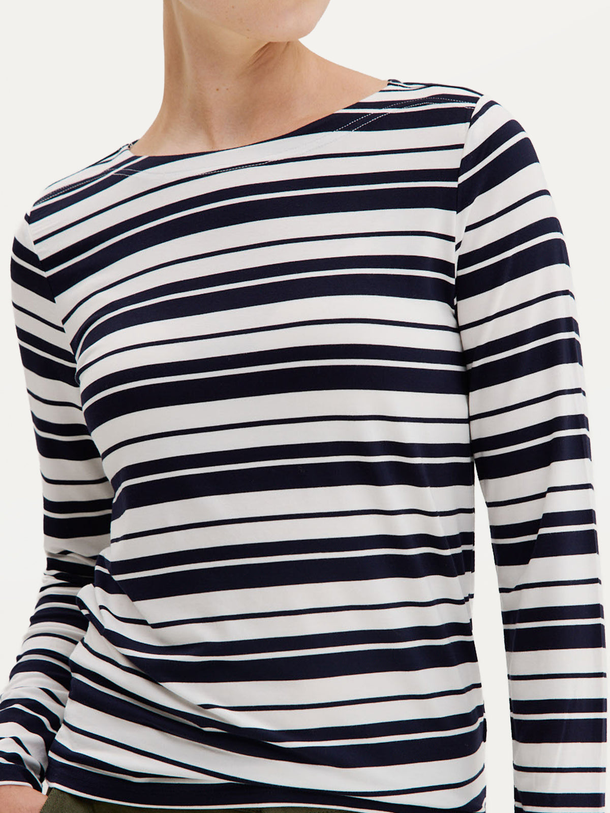 Aline T-Shirt | Navy stripe