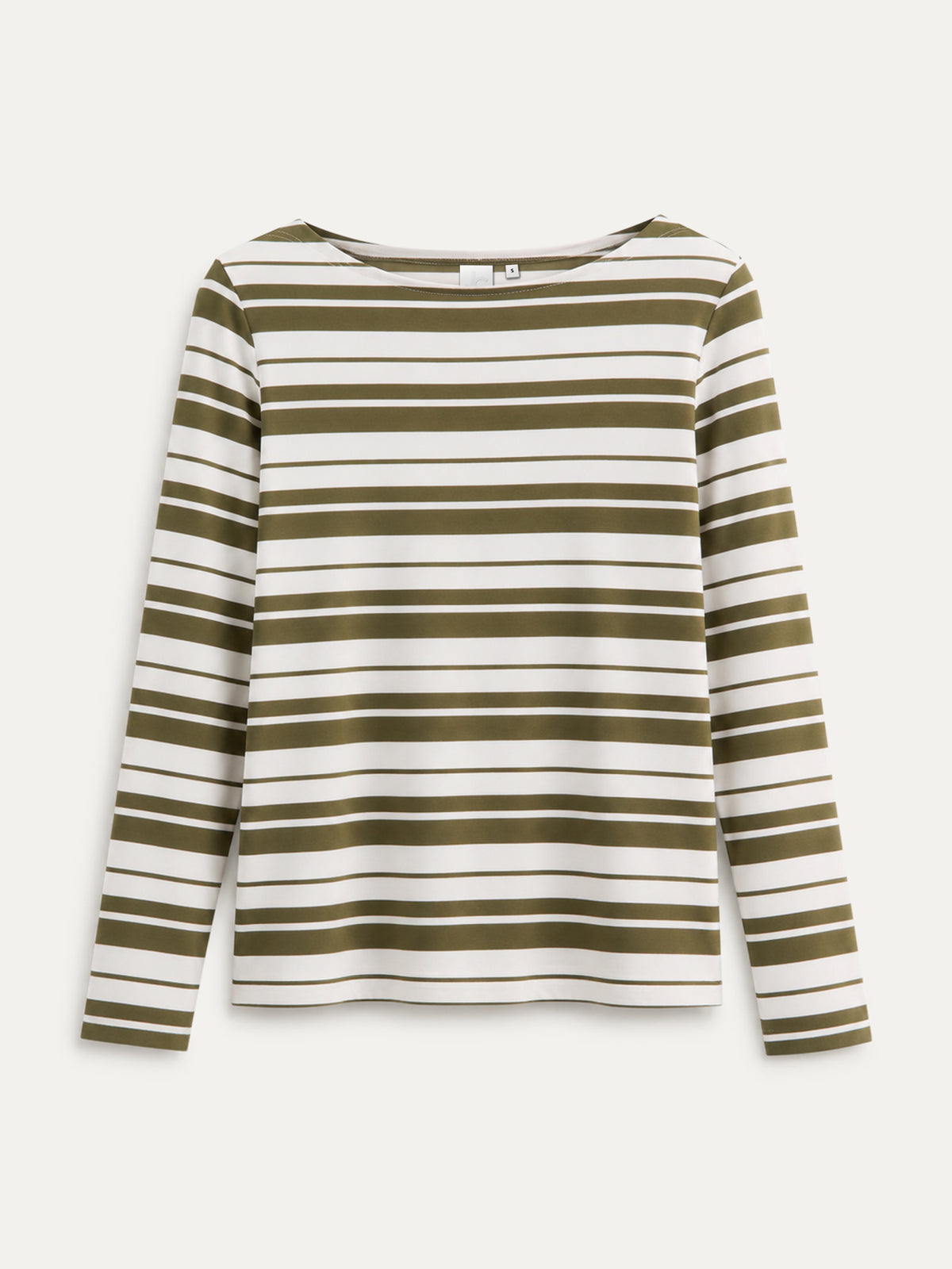 Aline T-Shirt | Moss Green Stripe