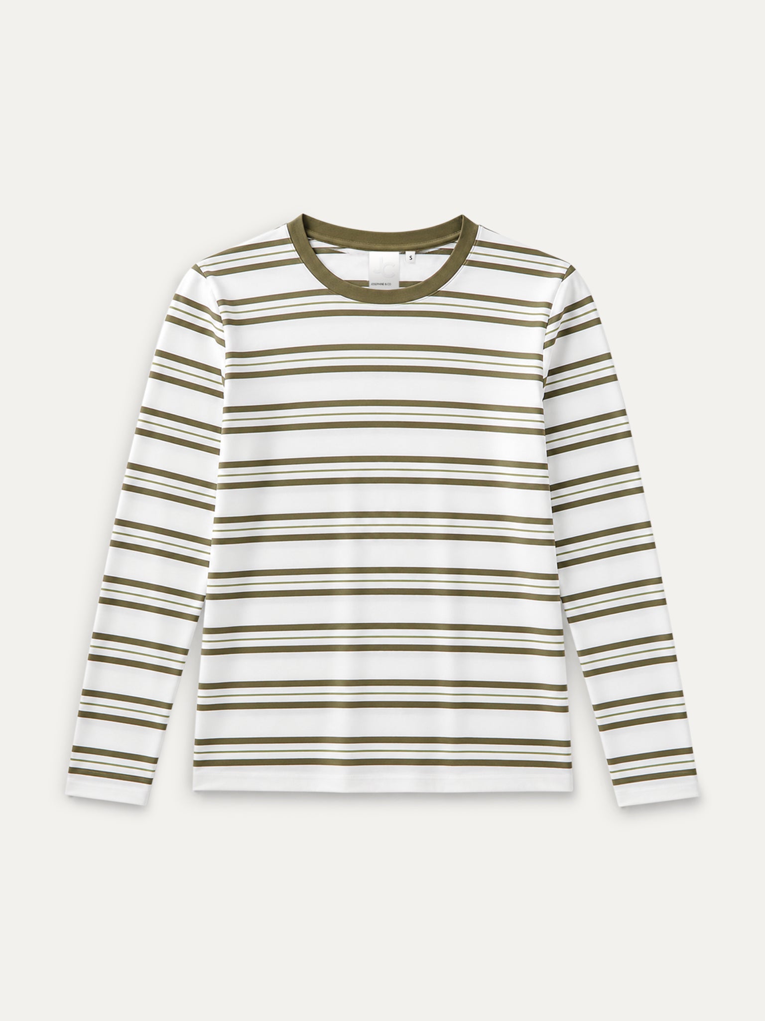 Cosimo T-Shirt | Moss Green Stripe