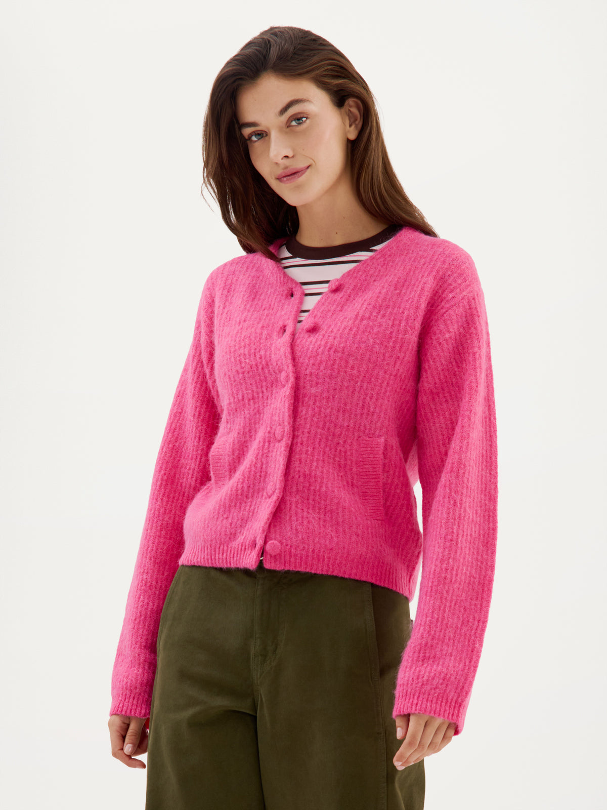 Carolina Cardigan | Fuchsia
