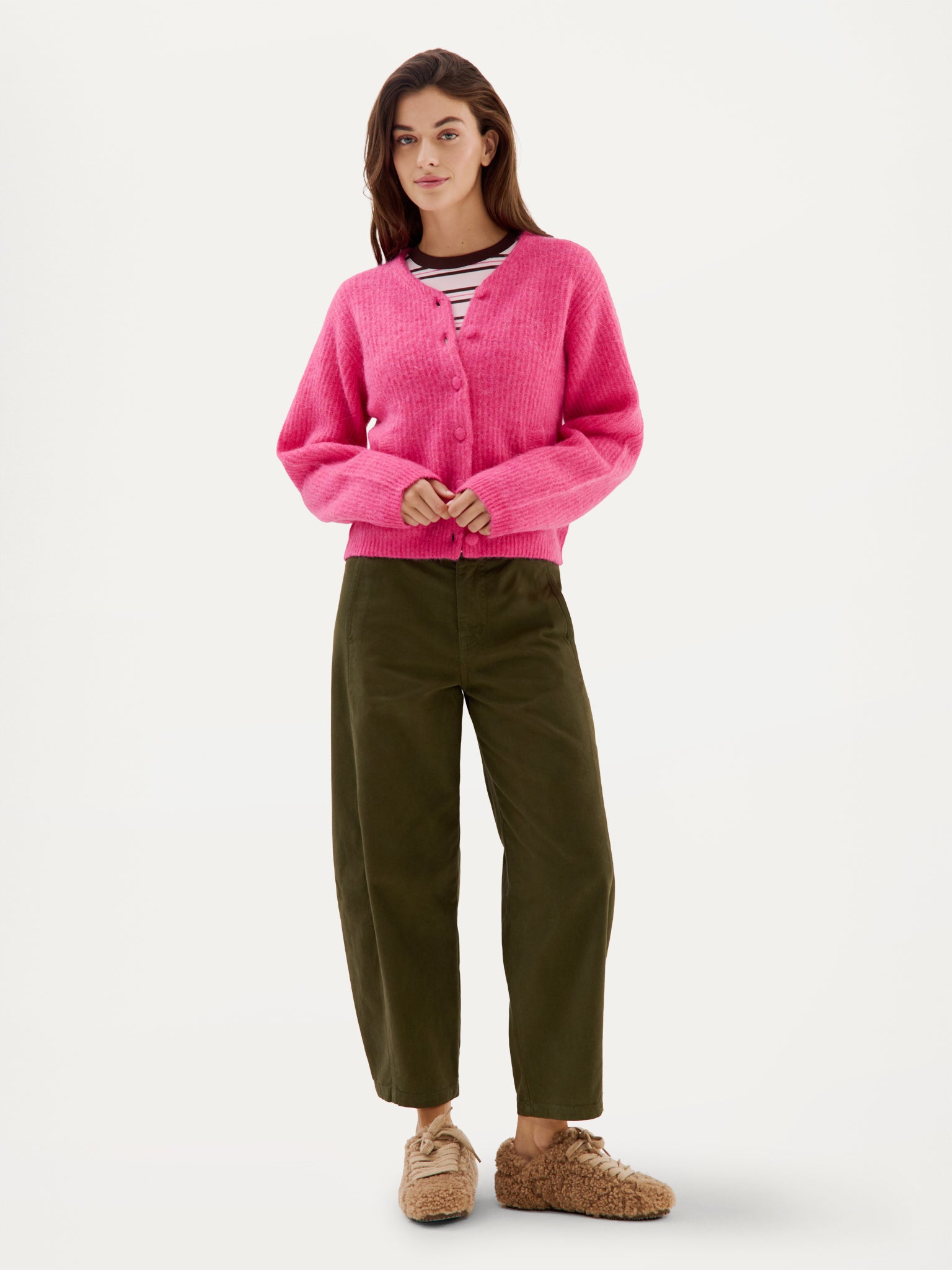 Carolina Cardigan | Fuchsia