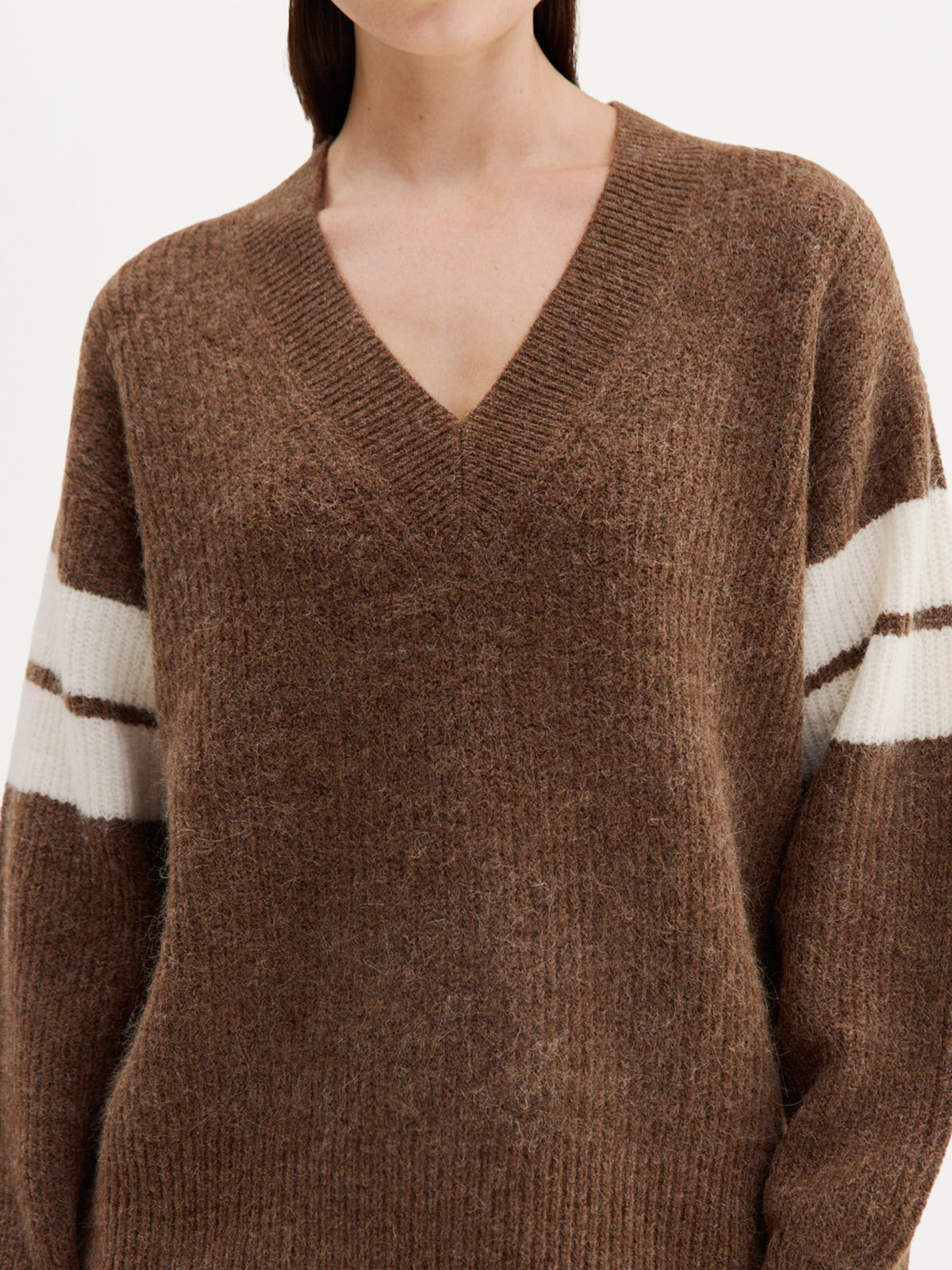 Clay Sweater | Brown stripe