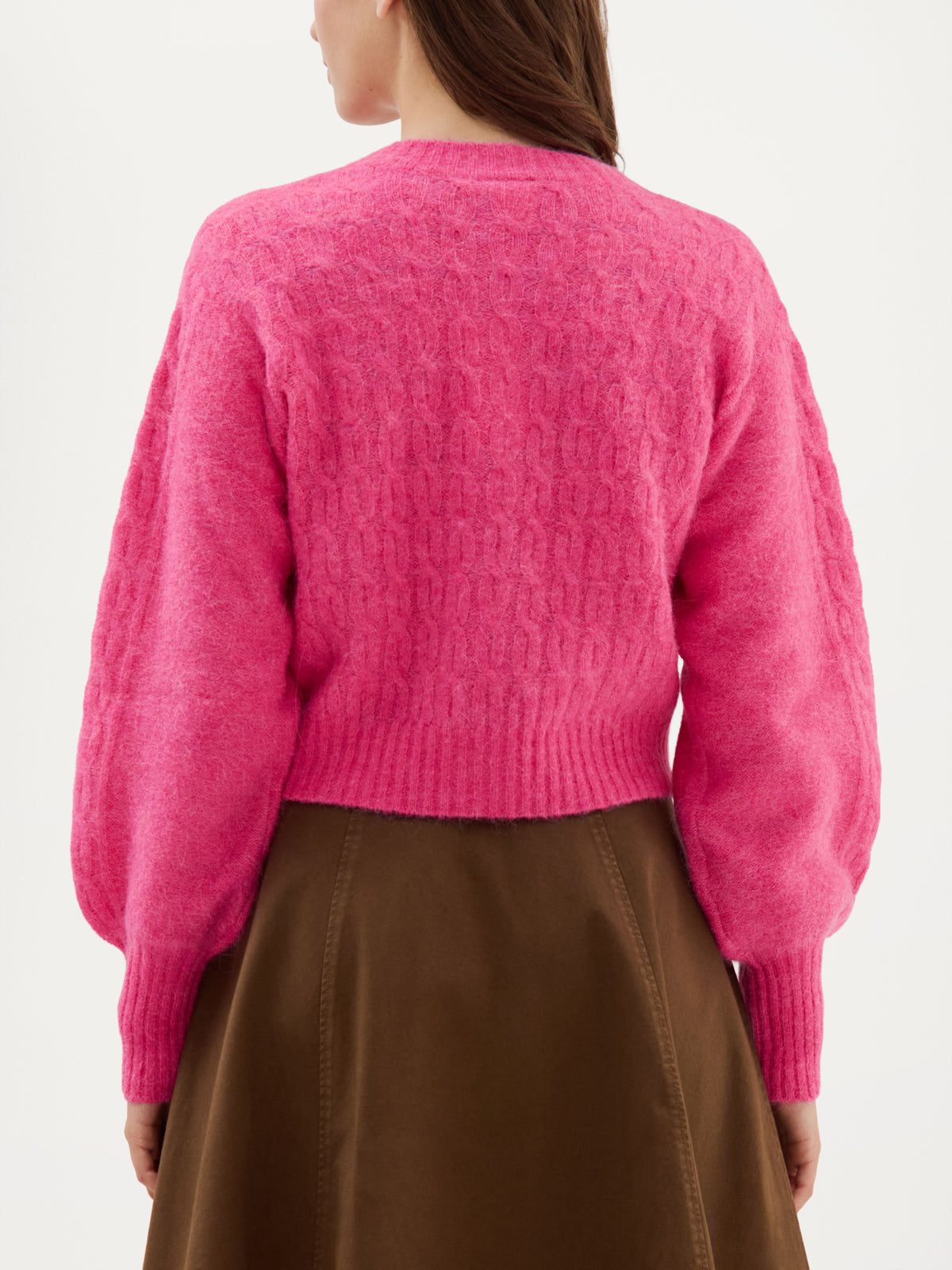 Clarke Cardigan | Fuchsia