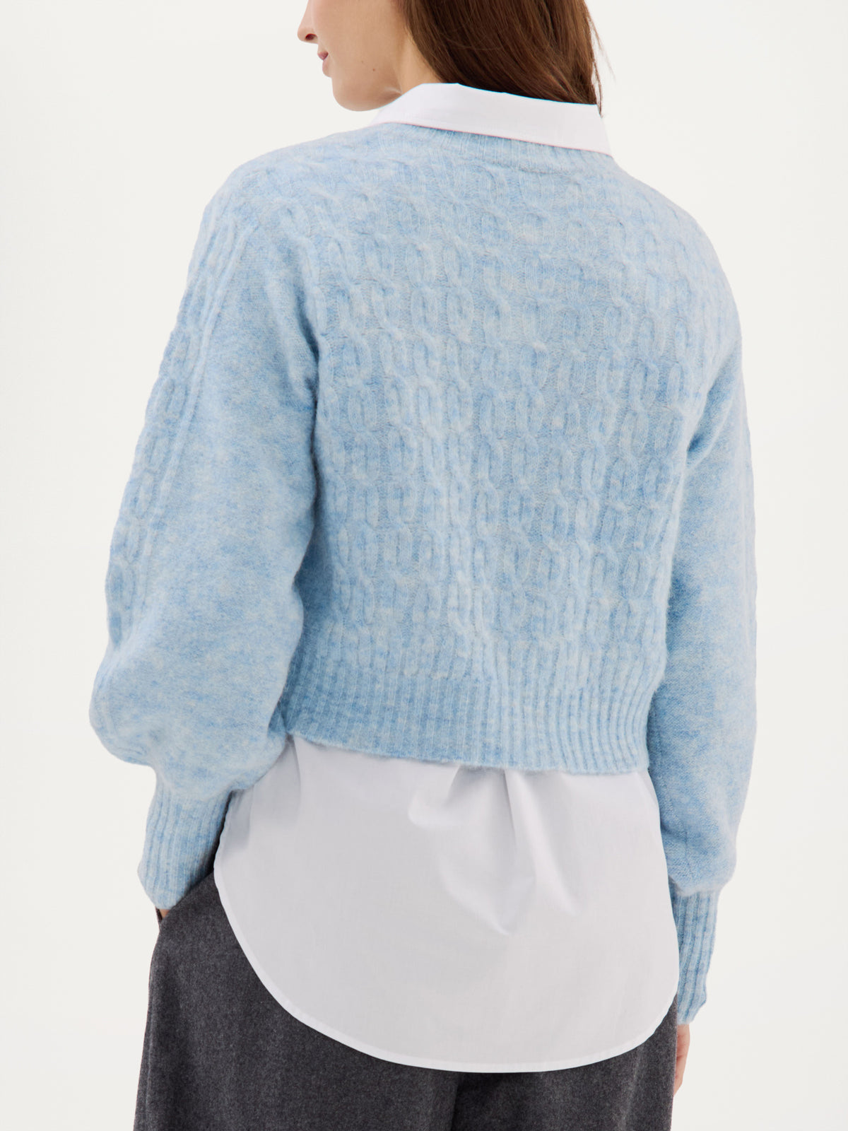 Clarke Cardigan | Light blue melange