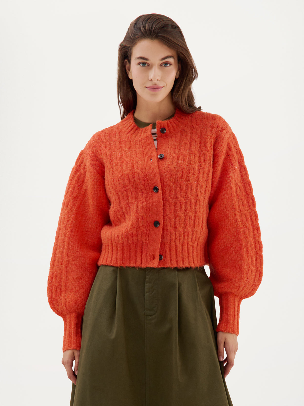 Clarke Cardigan | Orange