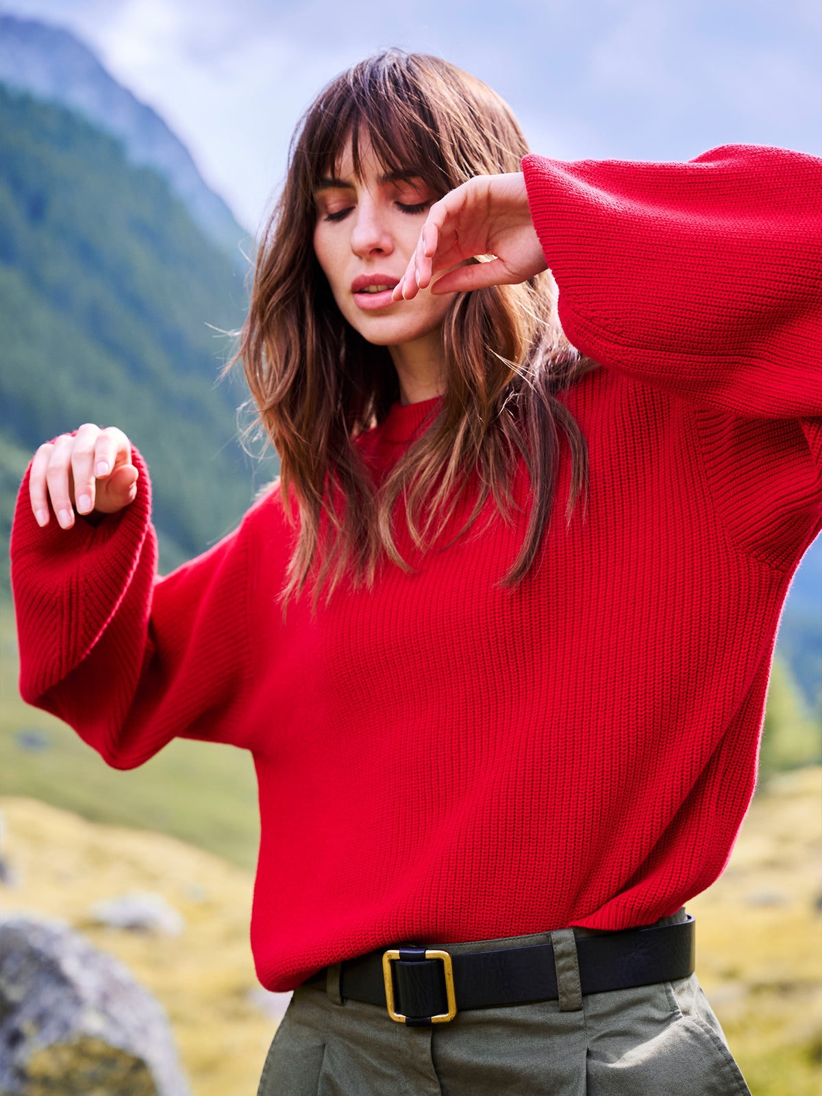 Coral Sweater | Red