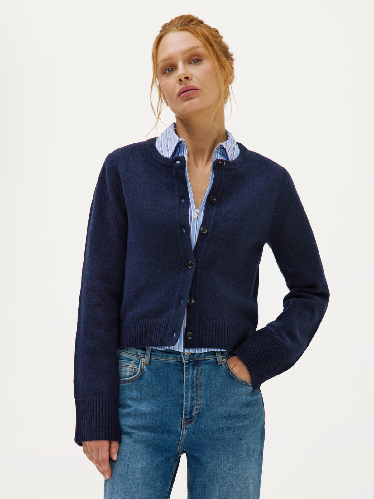 Cyndi Cardigan | Navy