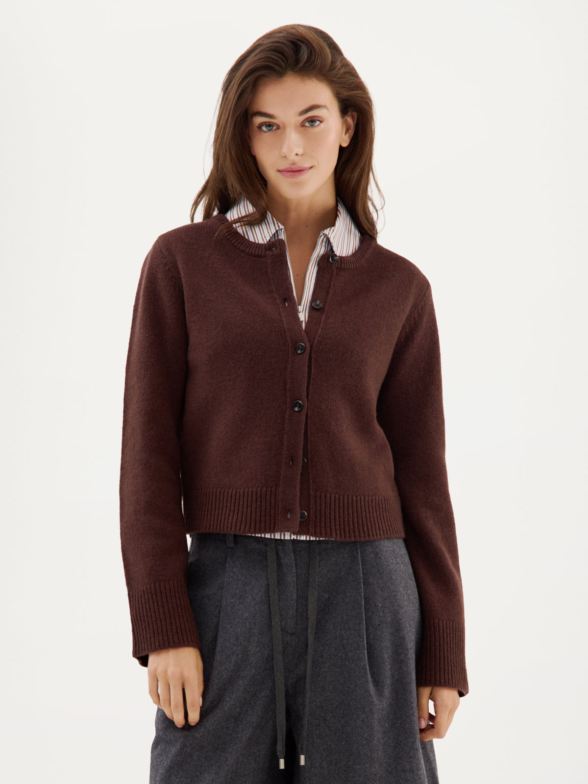 Cyndi Cardigan | Brown
