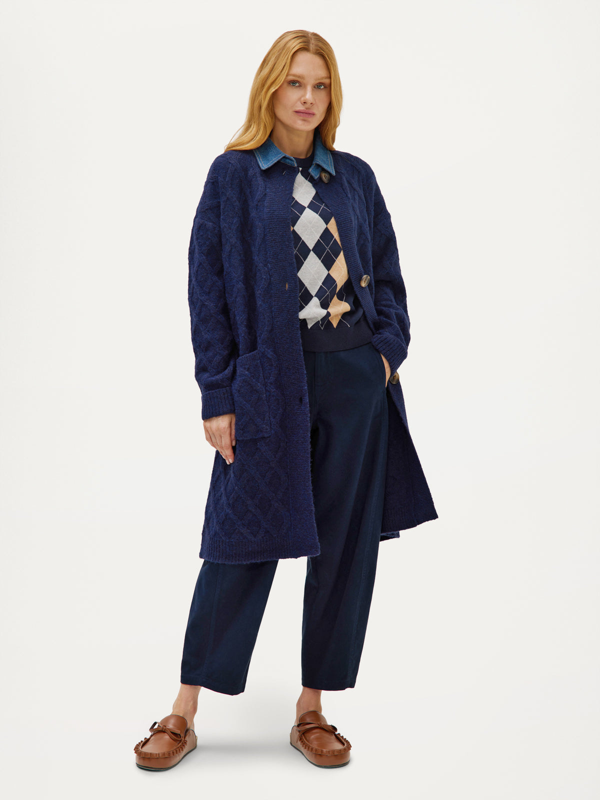 Constantijn Cardigan | Navy melange
