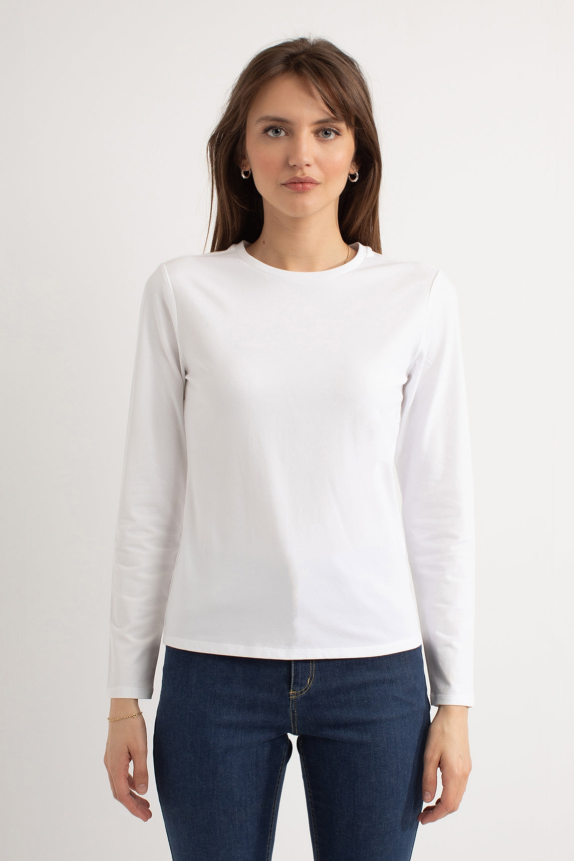 Hailey LS T-shirt | White