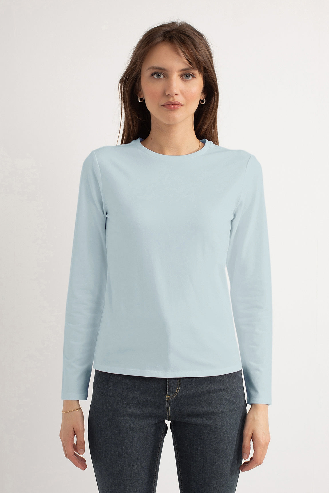 Hailey LS T-shirt | Light Blue