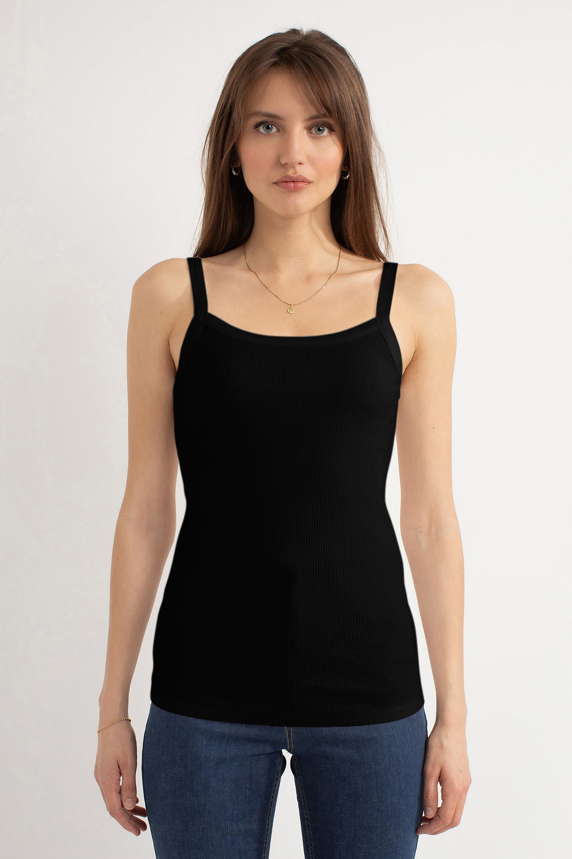 Holly Tank Top Rib | Black