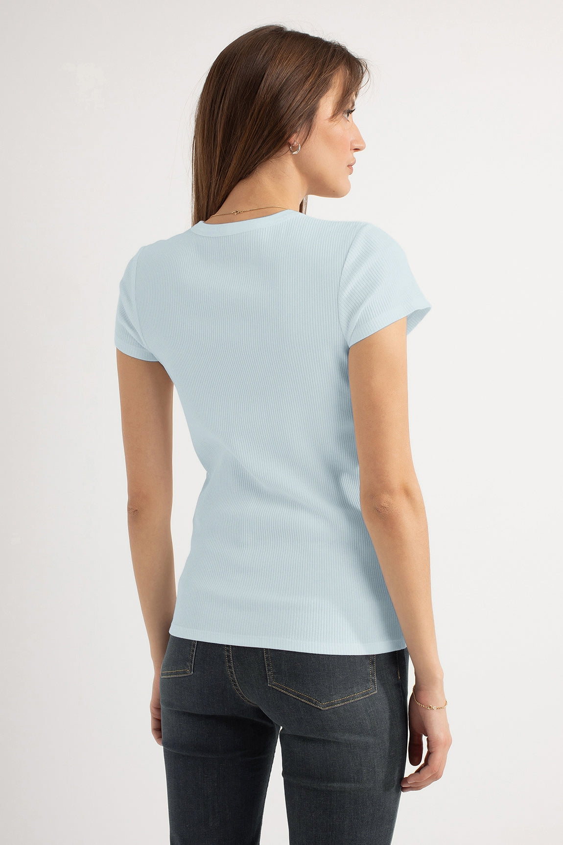 Harley SS Rib T-shirt | Light Blue