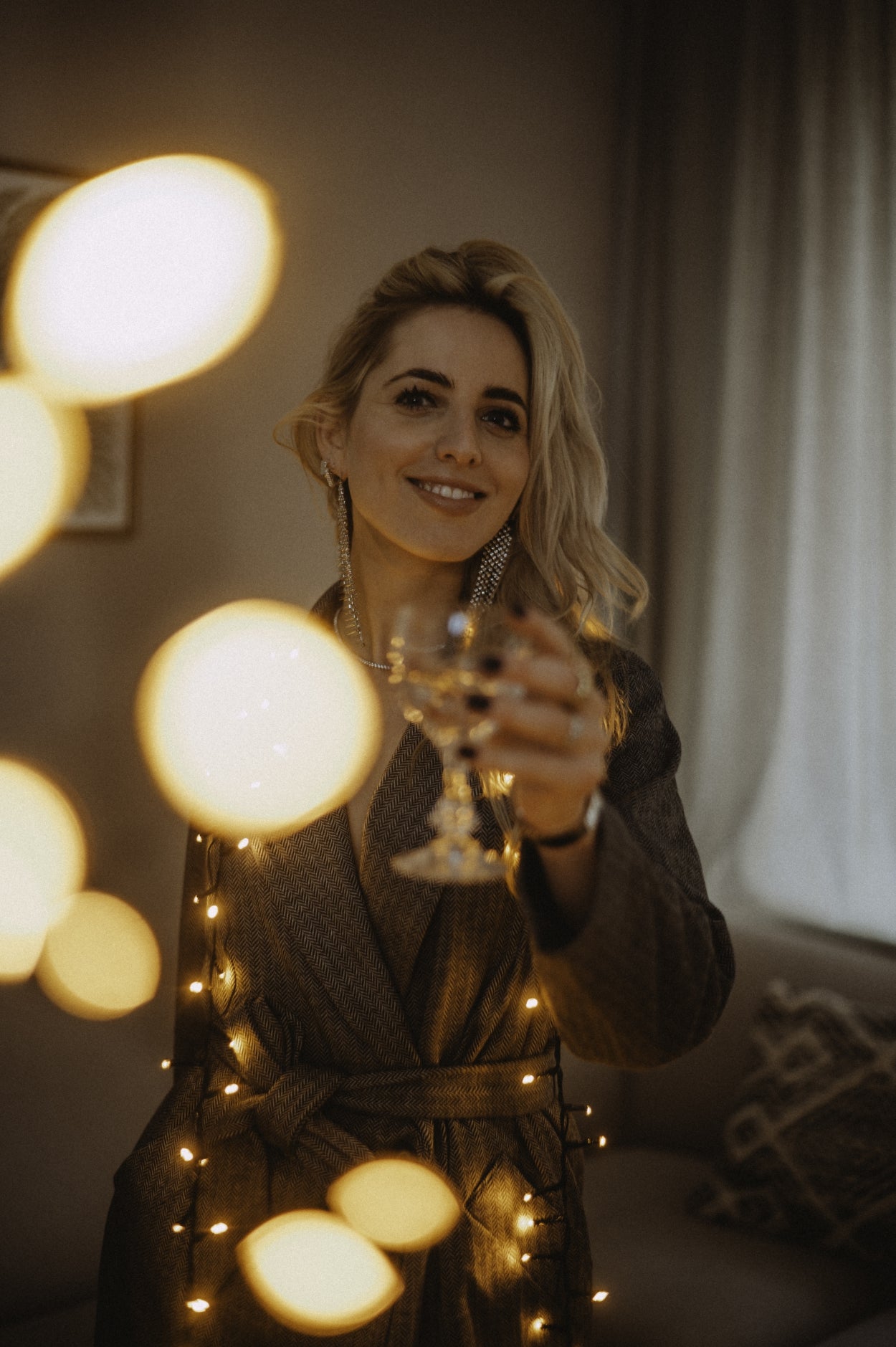 Storm blazer | Anthracite print